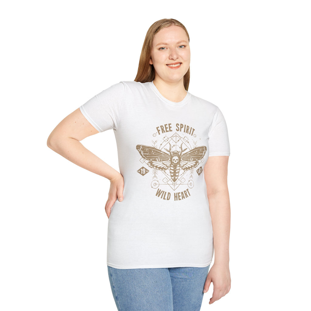 Free Spirit Wild Heart Unisex T-Shirt, Boho Graphic Tee, Nature Lover Shirt, Gift for Adventurers, Casual Wear, Everyday Comfort