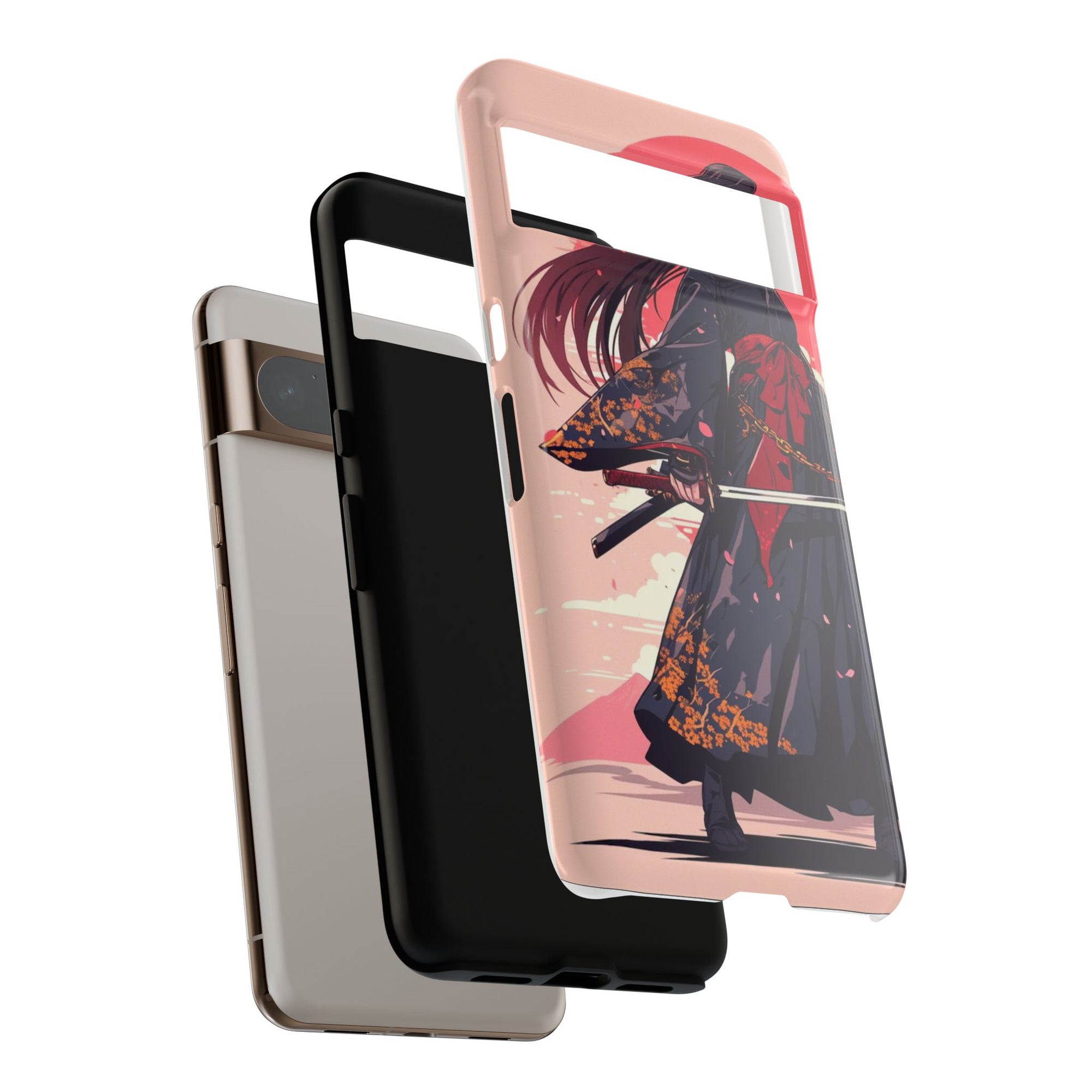 Stylish Phone Case with Warrior Design, Tough Phone Cover for Anime Lovers, Gift for Gamers, Cute Phone Accessories, Unique Tech Gifts