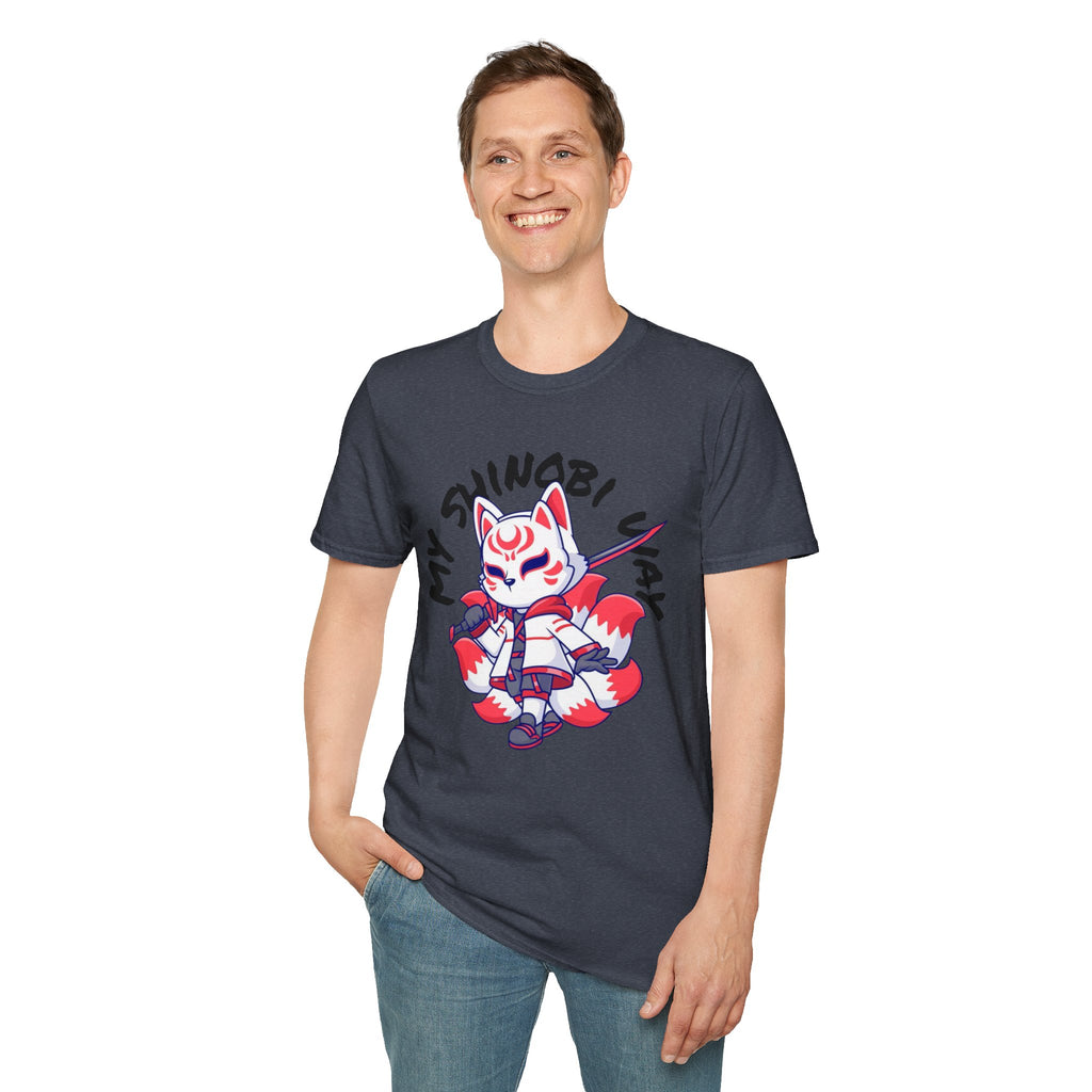 Unisex Anime T-Shirt - 'My Shinobi Pal' Graphic Tee, Comfortable Streetwear, Gift for Anime Lovers, Casual Wear, Stylish Outfit