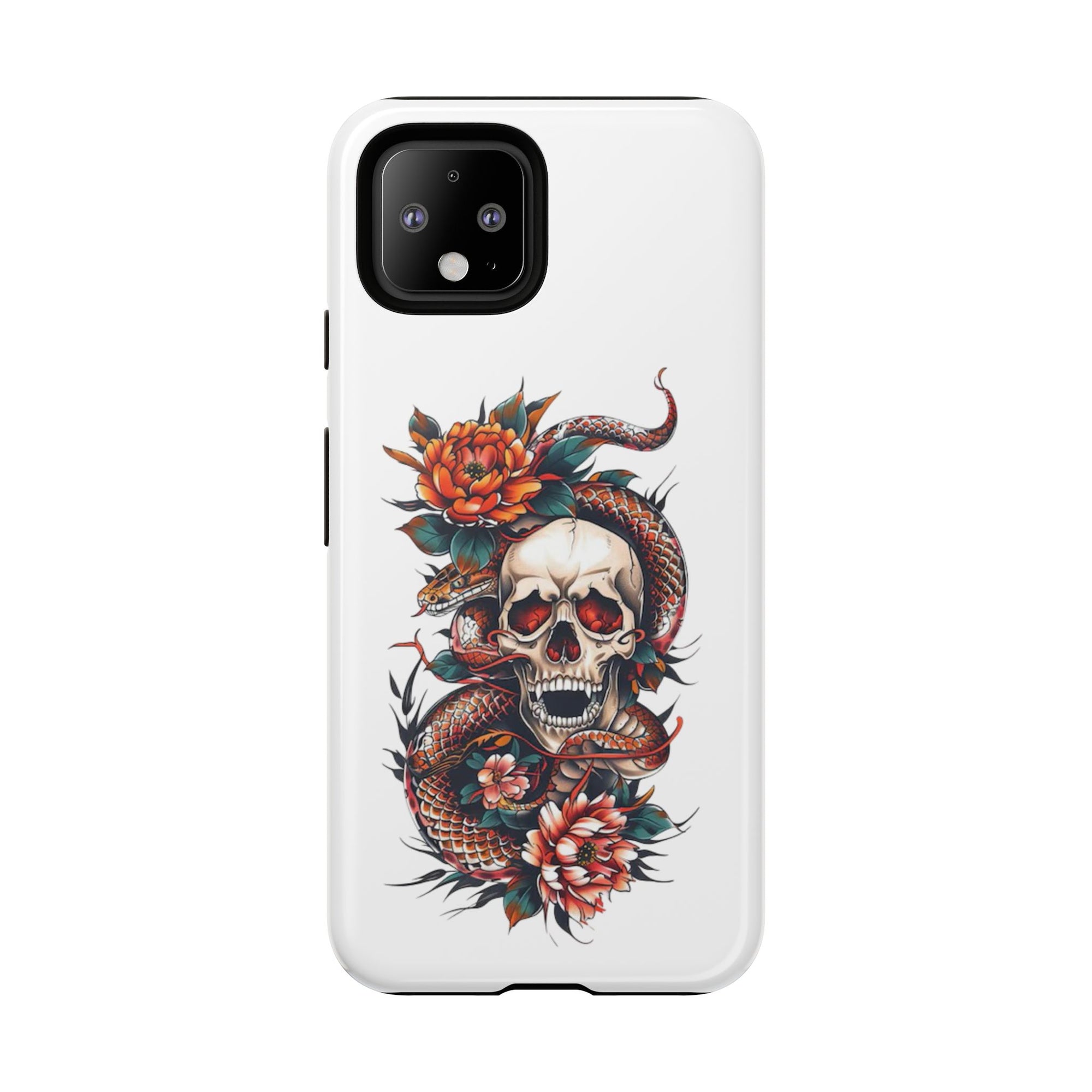 Tough Cases: Skull and Snake Phone Cases, Edgy Accessories, Alternative Fashion, Quirky Gift Ideas, Gothic Style