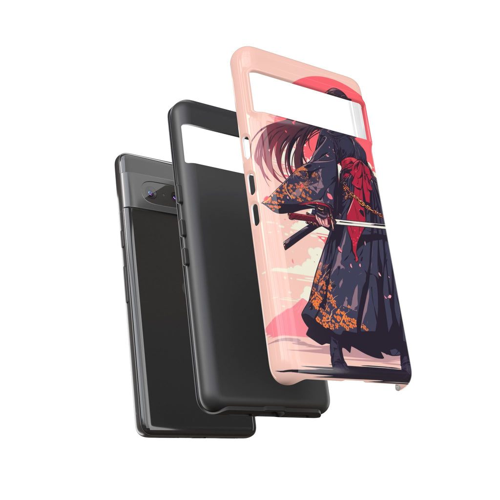 Stylish Phone Case with Warrior Design, Tough Phone Cover for Anime Lovers, Gift for Gamers, Cute Phone Accessories, Unique Tech Gifts