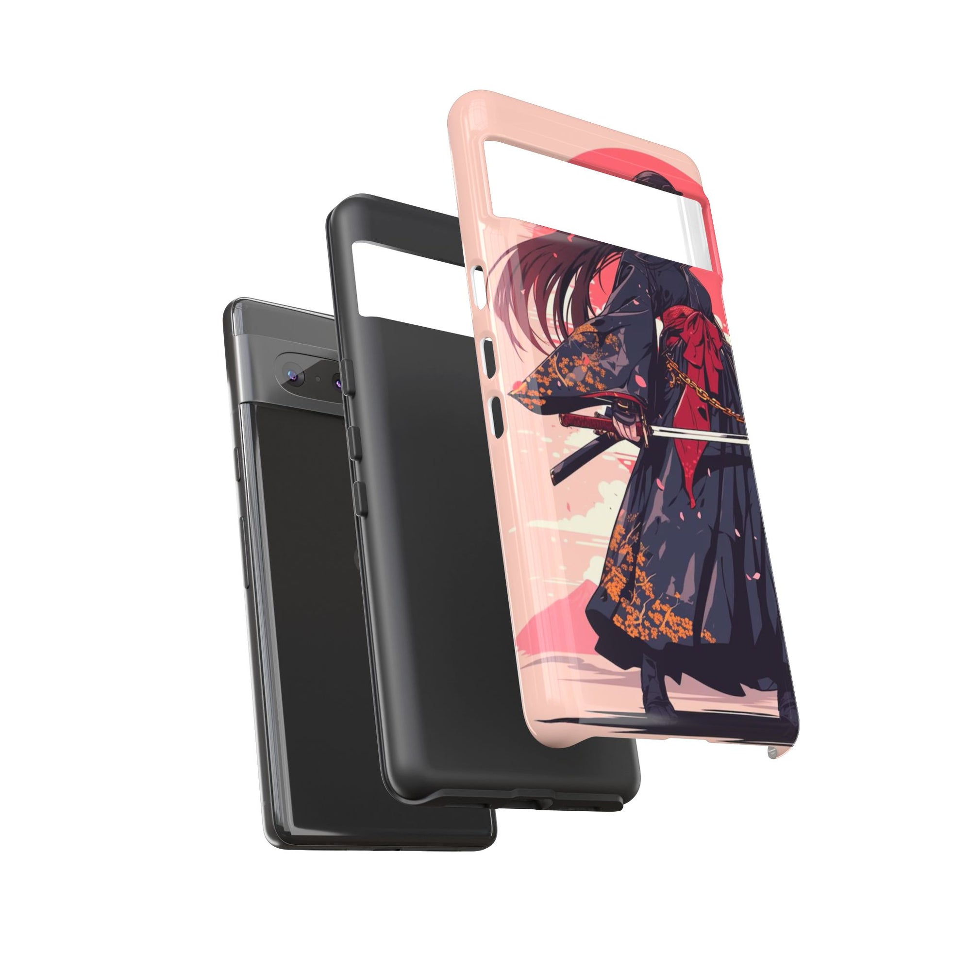 Stylish Phone Case with Warrior Design, Tough Phone Cover for Anime Lovers, Gift for Gamers, Cute Phone Accessories, Unique Tech Gifts