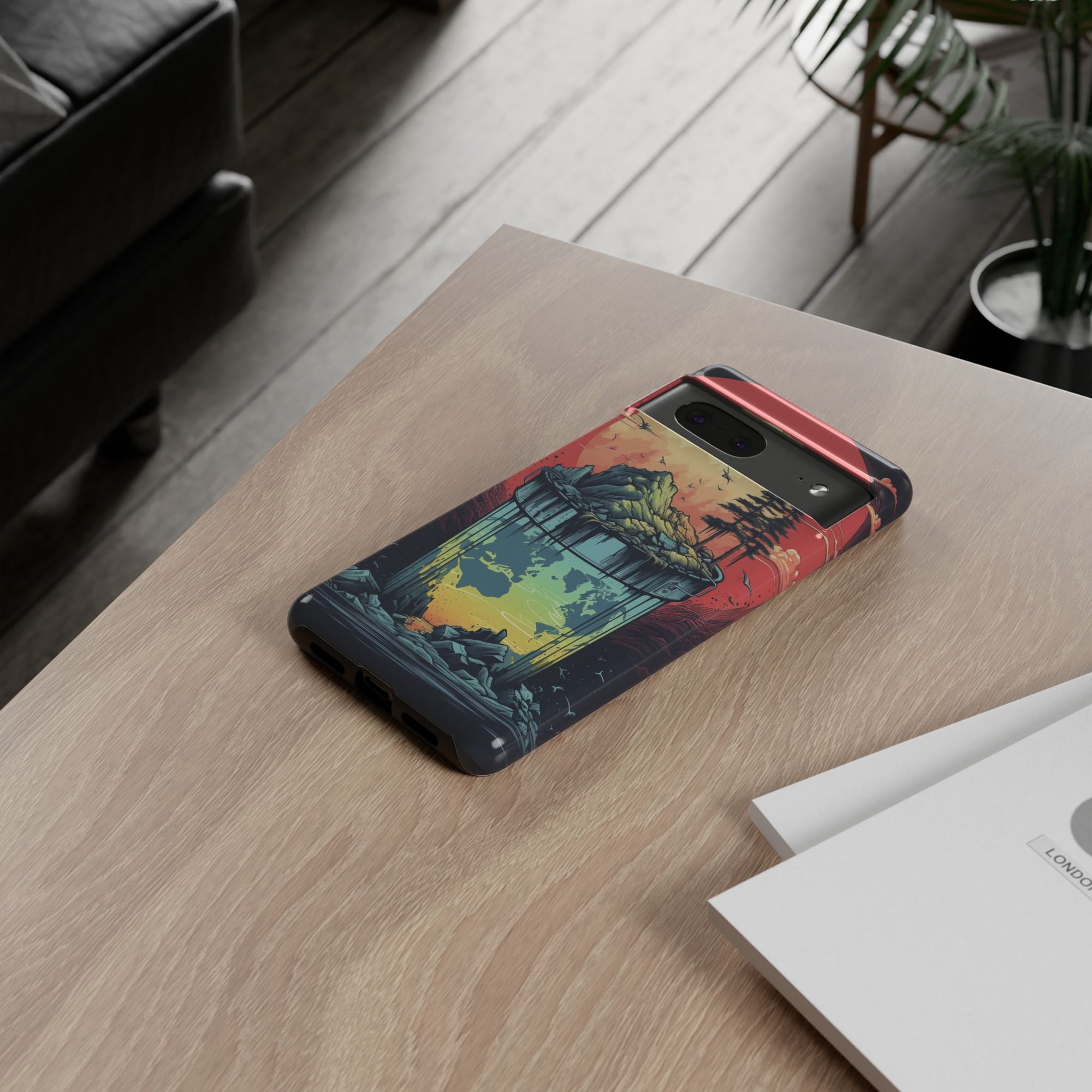 Vibrant Nature-Themed Phone Case, Tough Cases for Adventurers, Eco-Friendly, Trendy Phone Accessory, Great Gift for Nature Lovers