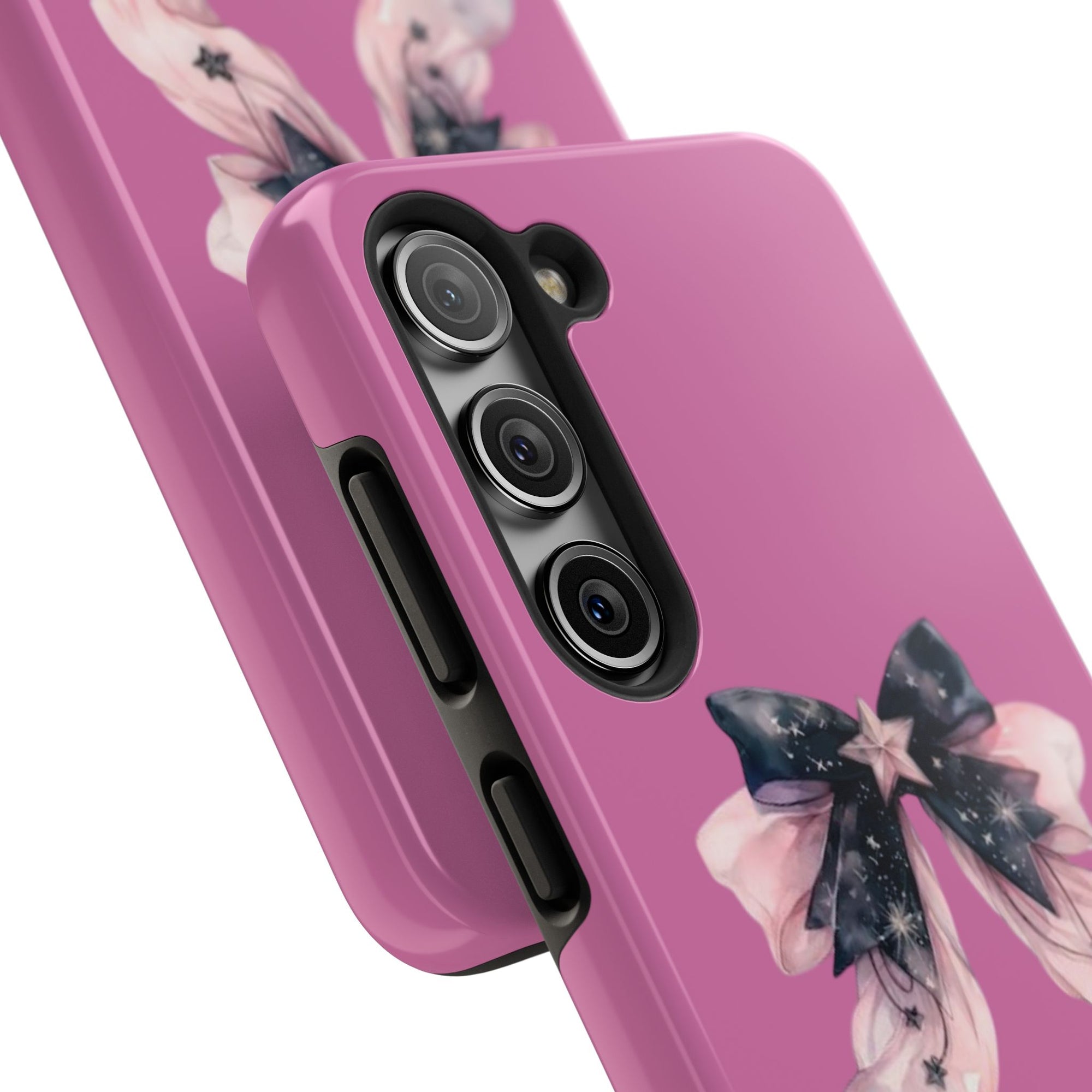 Pink Ribbon Tough Phone Cases, Galaxy Phone Covers, Chic Phone Protection, Ideal Gift for Her, Stylish Tech Accessories