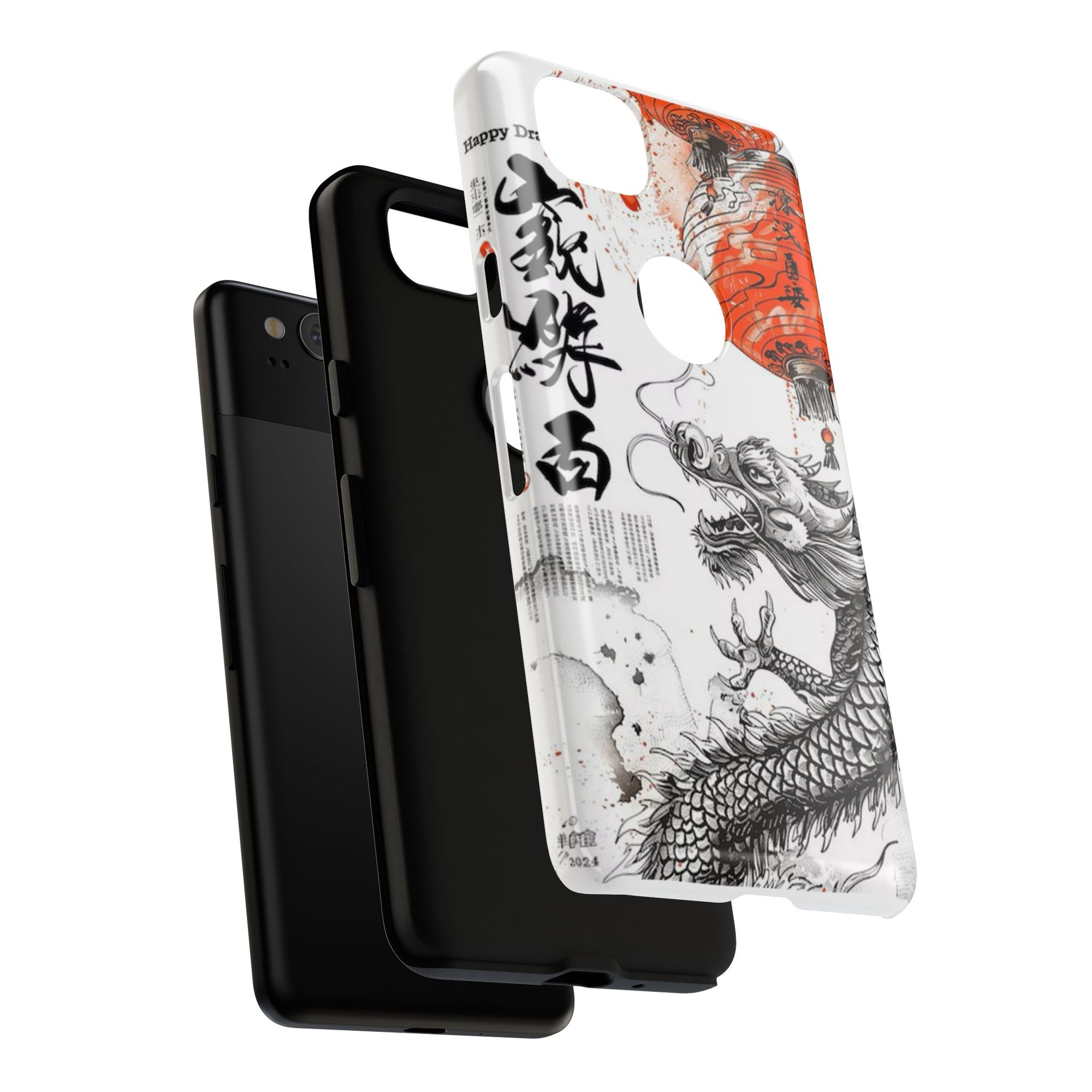 Dragon Design Phone Case, Tough Cases with Chinese Art for Unique Style, Gift for Art Lovers, Phone Protection, Trendy Accessories