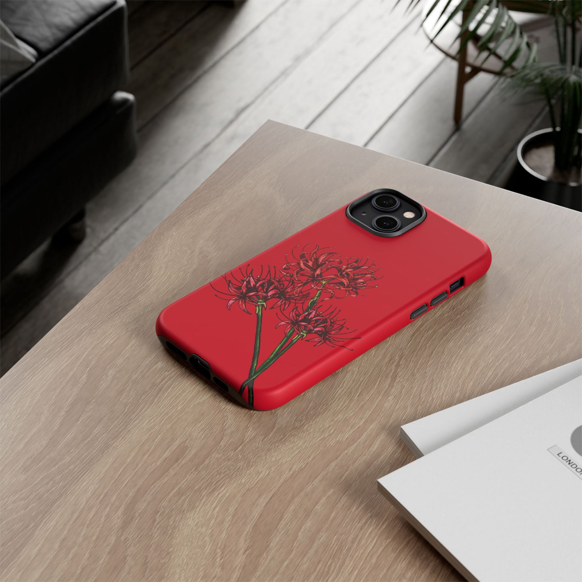 Floral Phone Case, Cute Durable Case for Plants Lovers, Stylish Tech Accessories, Gift for Her, Autumn Decor
