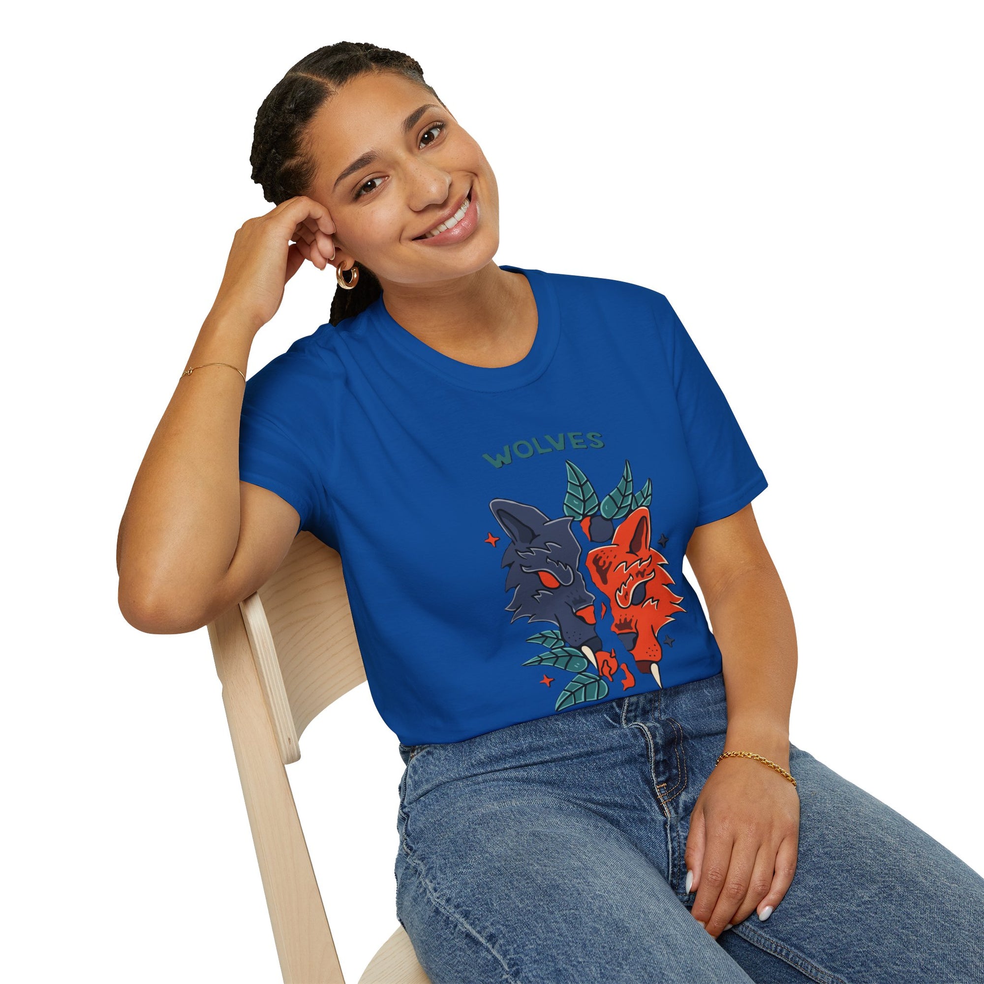 Wolf Graphic Unisex T-Shirt, Nature Lovers Tee, Gift for Animal Enthusiasts, Casual Wear, Eco-Friendly Fashion