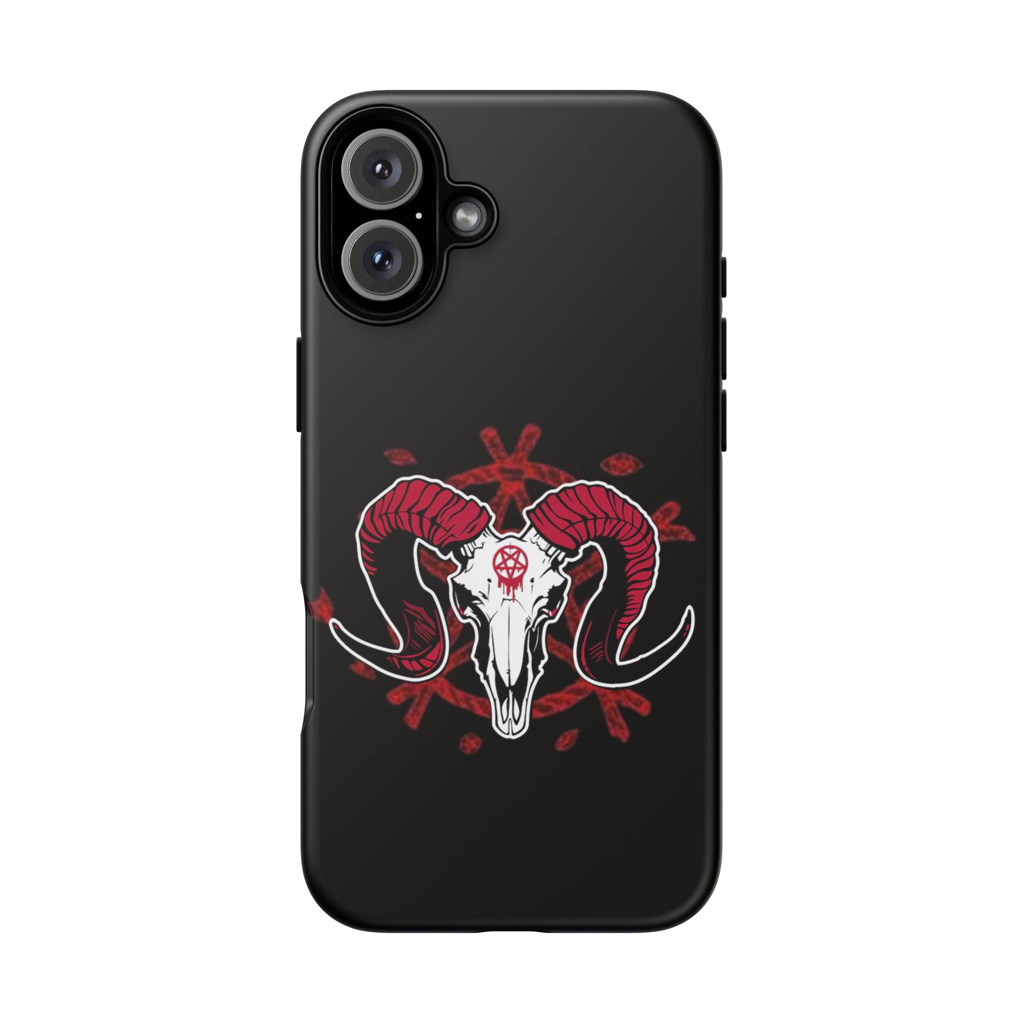 Tough Cases: Dark Aesthetic Phone Case, Gothic Phone Cover, Unique Gift for Him, Occult Design, Animal Skull Artwork, Halloween Decor