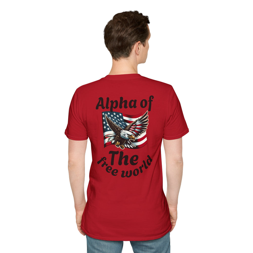 Patriotic Graphic T-Shirt, Unisex Softstyle Tee, Independence Day Gift, Freedom Apparel, Americana Clothing