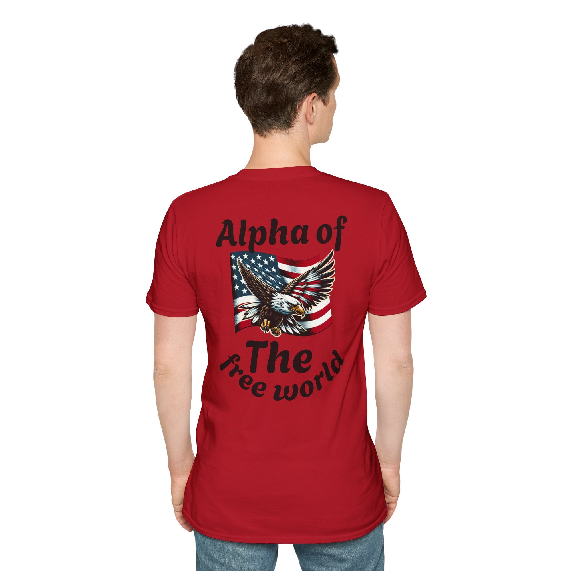 Patriotic Graphic T-Shirt, Unisex Softstyle Tee, Independence Day Gift, Freedom Apparel, Americana Clothing