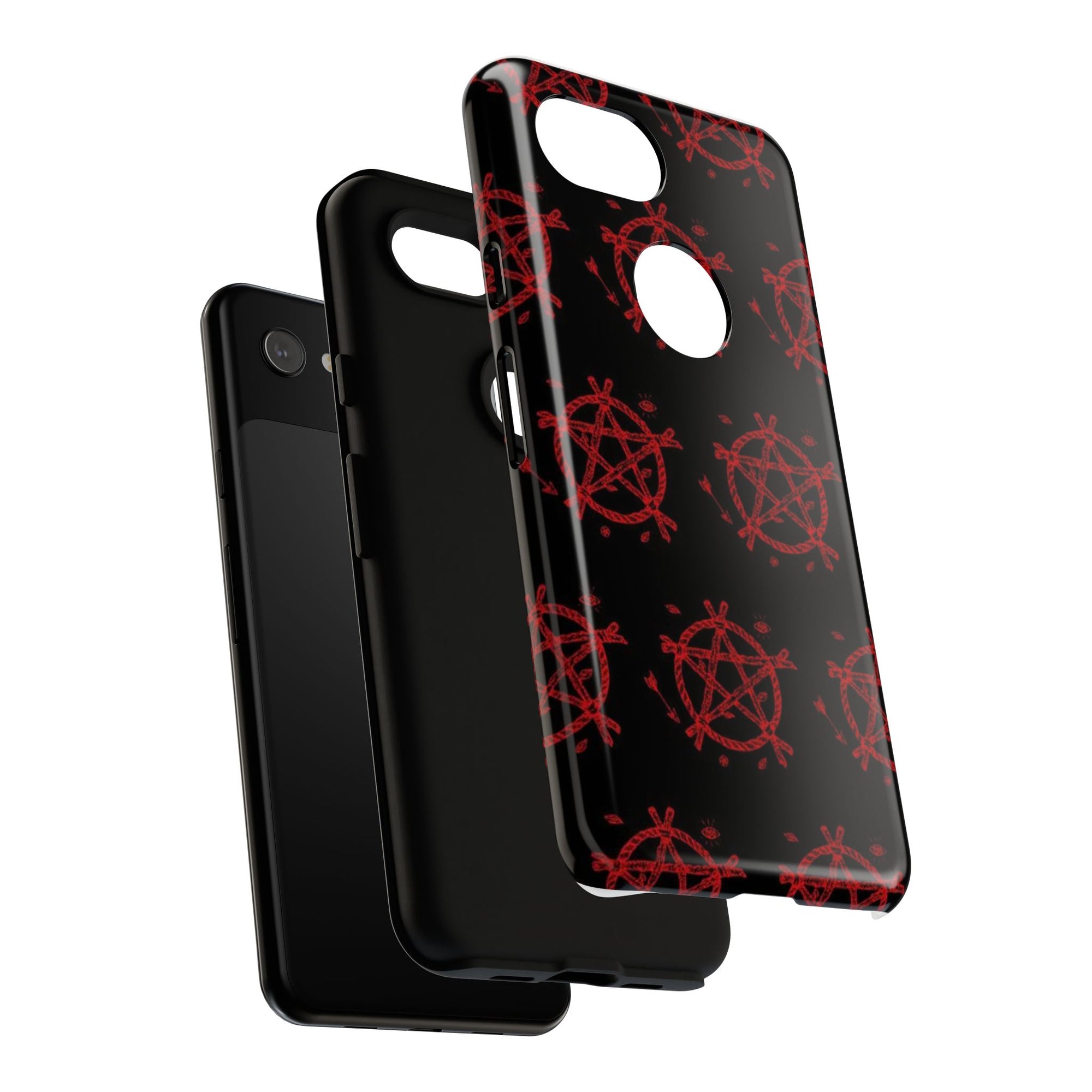 Anarchist iPhone Case, Tough Phone Cover, Punk Style Accessory, Unique Gift for Rebels, Goth Aesthetic Phone Case