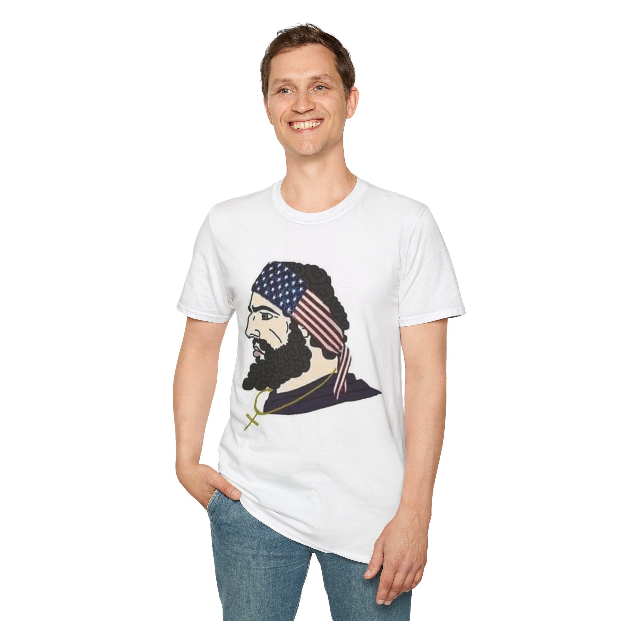 Patriotic Graphic T-Shirt, Unisex Softstyle Tee, Independence Day Gift, Freedom Apparel, Americana Clothing