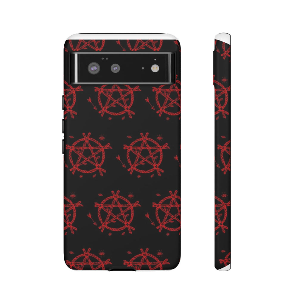 Anarchist iPhone Case, Tough Phone Cover, Punk Style Accessory, Unique Gift for Rebels, Goth Aesthetic Phone Case