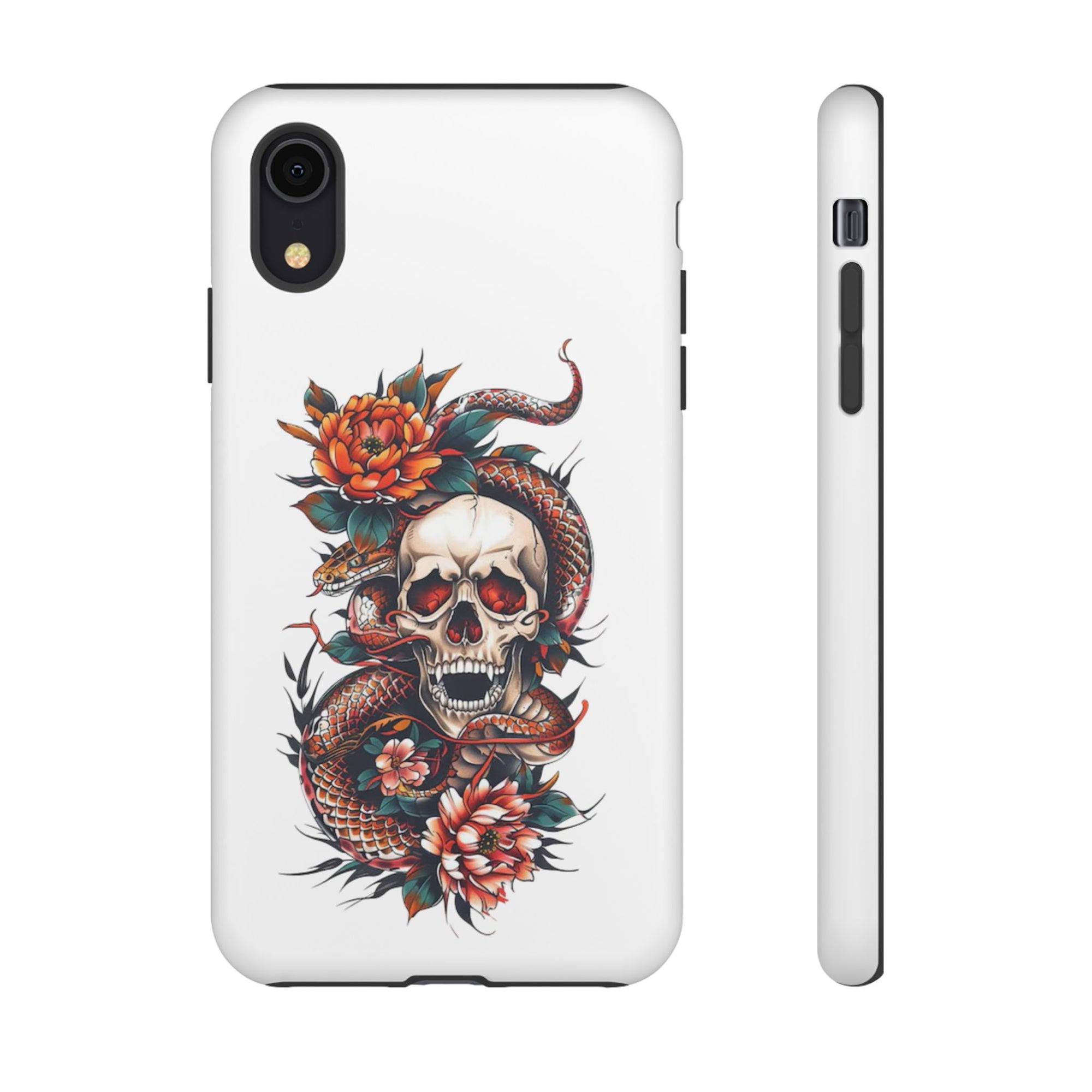 Tough Cases: Skull and Snake Phone Cases, Edgy Accessories, Alternative Fashion, Quirky Gift Ideas, Gothic Style