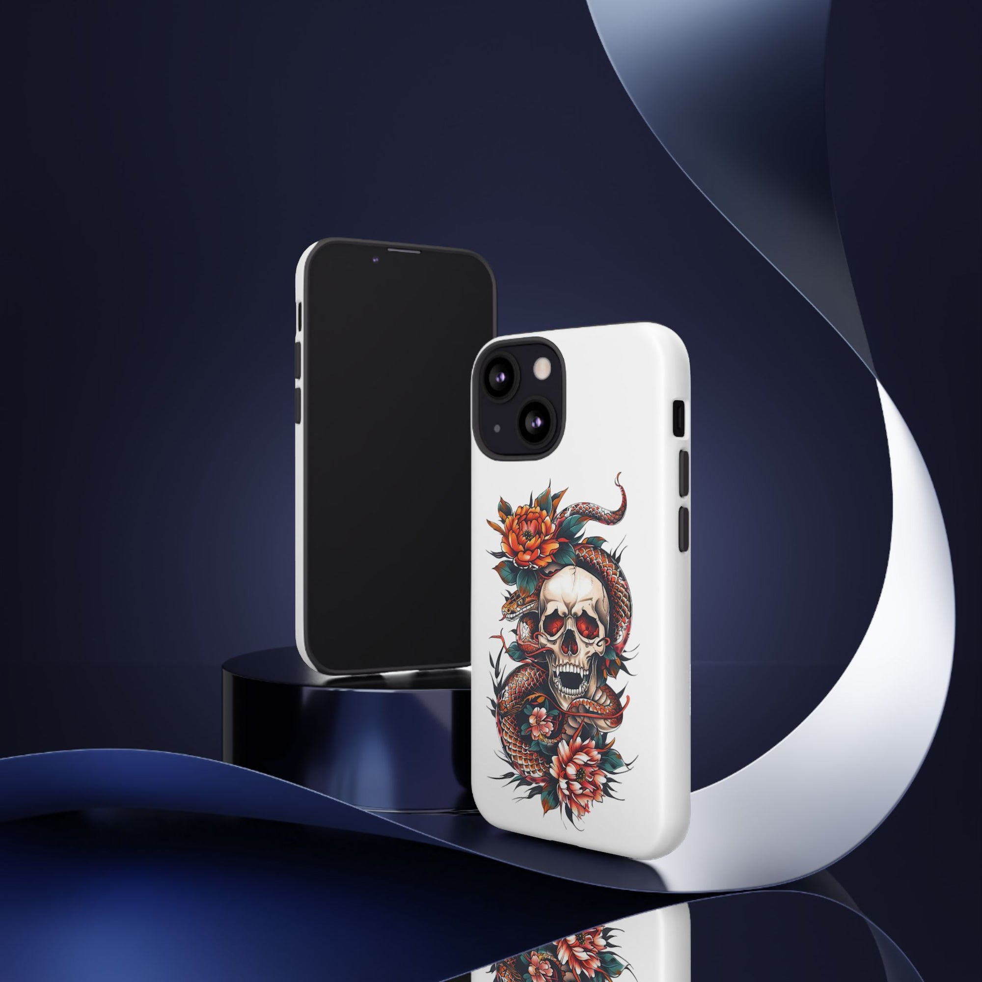 Tough Cases: Skull and Snake Phone Cases, Edgy Accessories, Alternative Fashion, Quirky Gift Ideas, Gothic Style