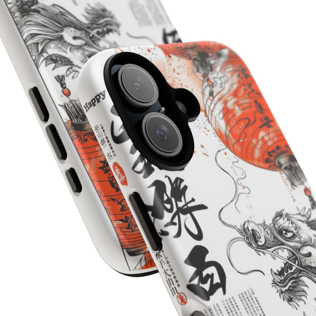 Dragon Design Phone Case, Tough Cases with Chinese Art for Unique Style, Gift for Art Lovers, Phone Protection, Trendy Accessories