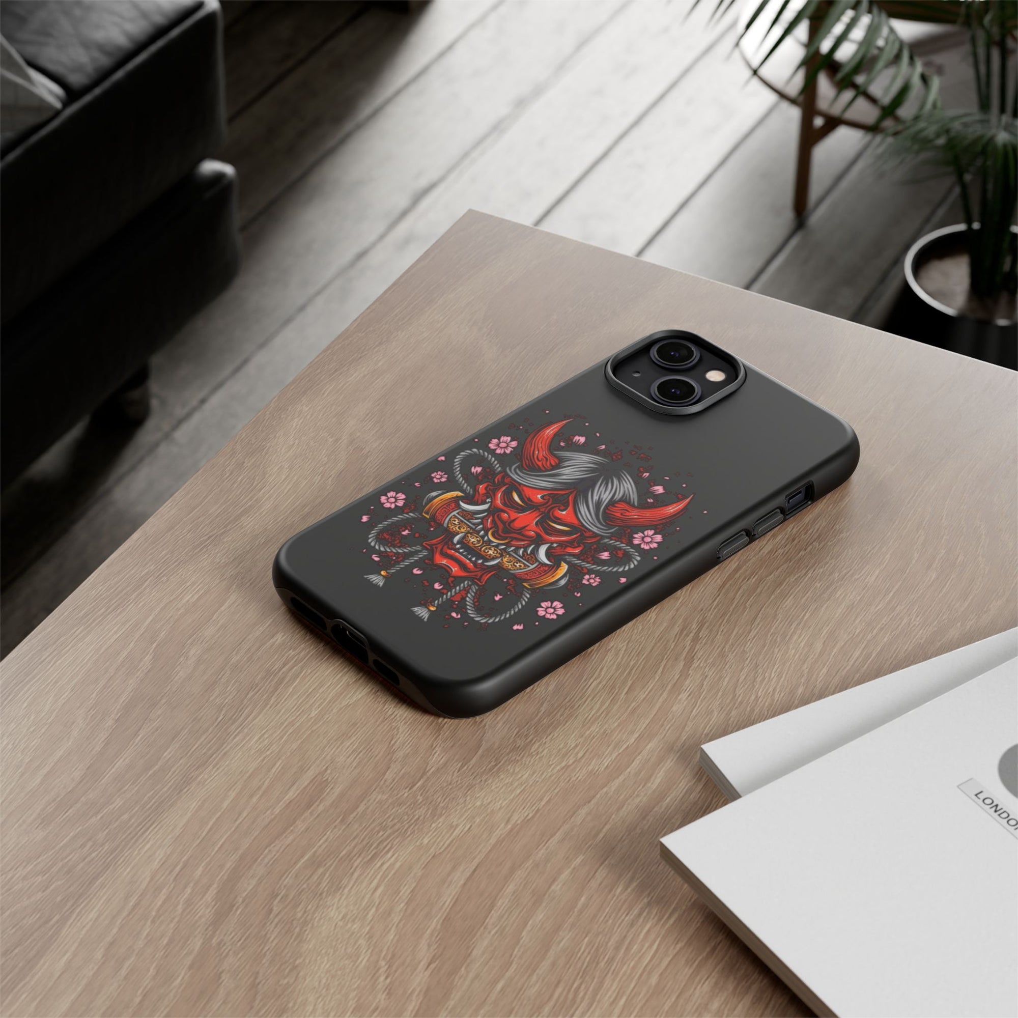 Tough Cases: Fierce Demon Phone Case, Edgy Phone Cover, Protect Your Device, Gift for Anime Fans, Unique Artwork Case