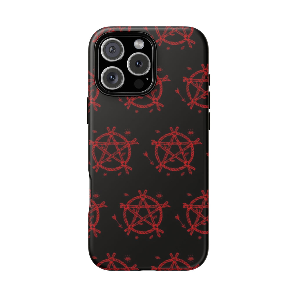 Anarchist iPhone Case, Tough Phone Cover, Punk Style Accessory, Unique Gift for Rebels, Goth Aesthetic Phone Case