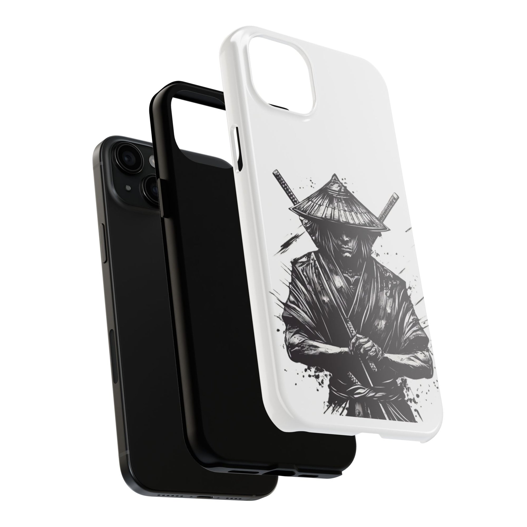 Samurai Tough Phone Cases, Rugged Smartphone Accessories, Durable Covers for Men, Unique Gifts for Him, Japanese Warrior Design
