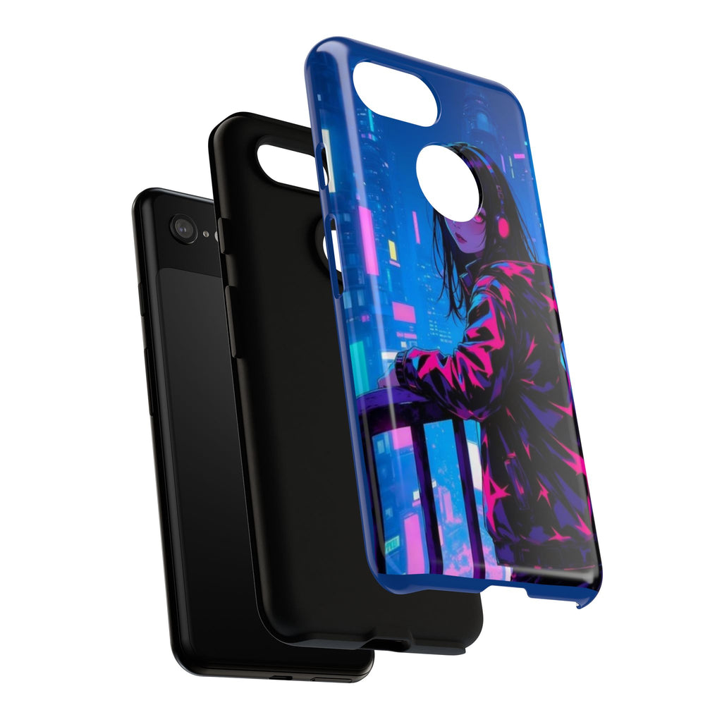 Futuristic Phone Case, Cyberpunk Aesthetic, Tough Phone Cover, Urban Style, Gift for Tech Lovers, Unique Phone Accessories, Streetwear [...]