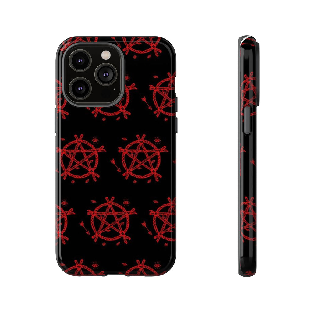 Anarchist iPhone Case, Tough Phone Cover, Punk Style Accessory, Unique Gift for Rebels, Goth Aesthetic Phone Case