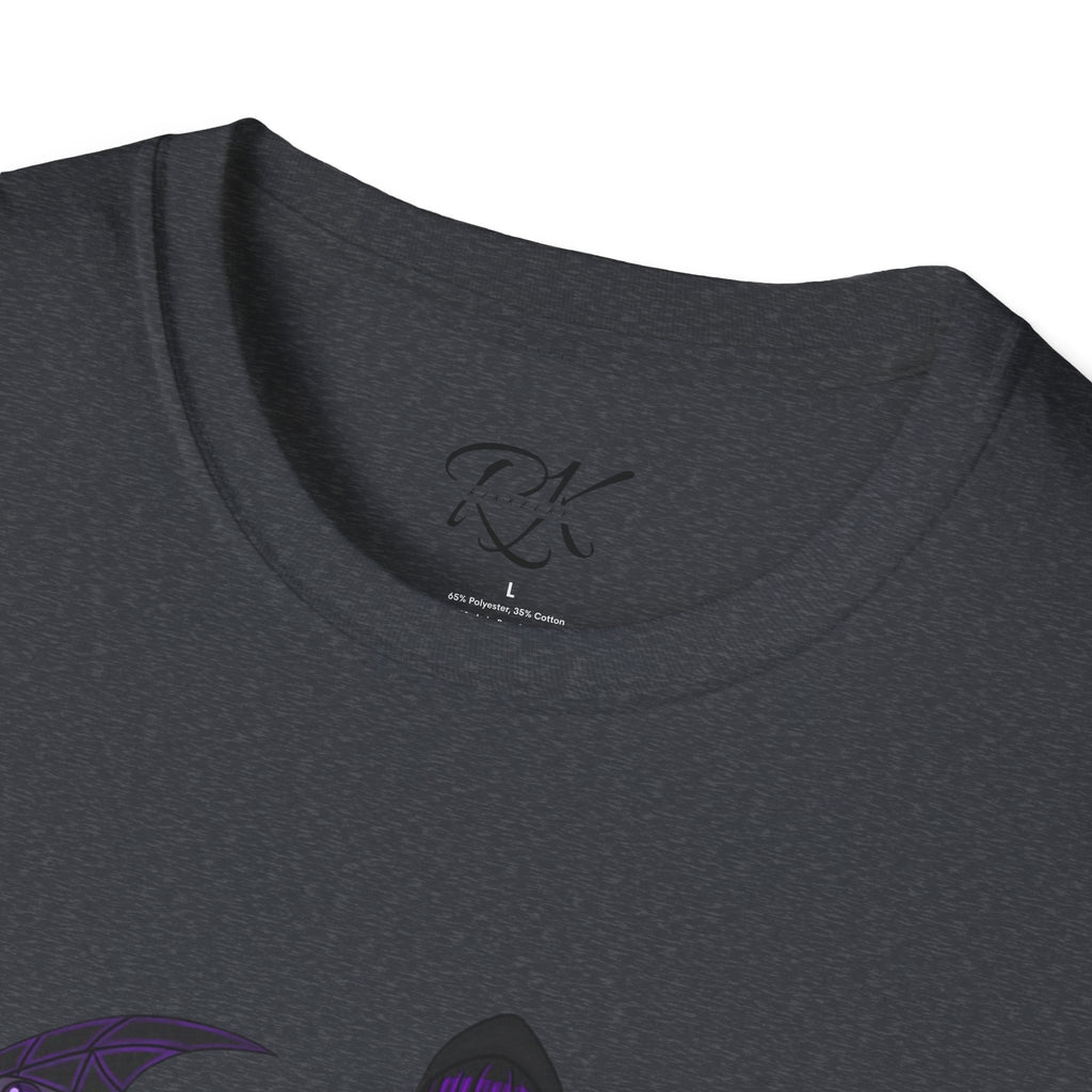 Gothic Fantasy T-Shirt, Unisex Softstyle Tee, Halloween Costume, Creepy Graphic Tee, Gift for Gamers, Unique Graphic Shirt