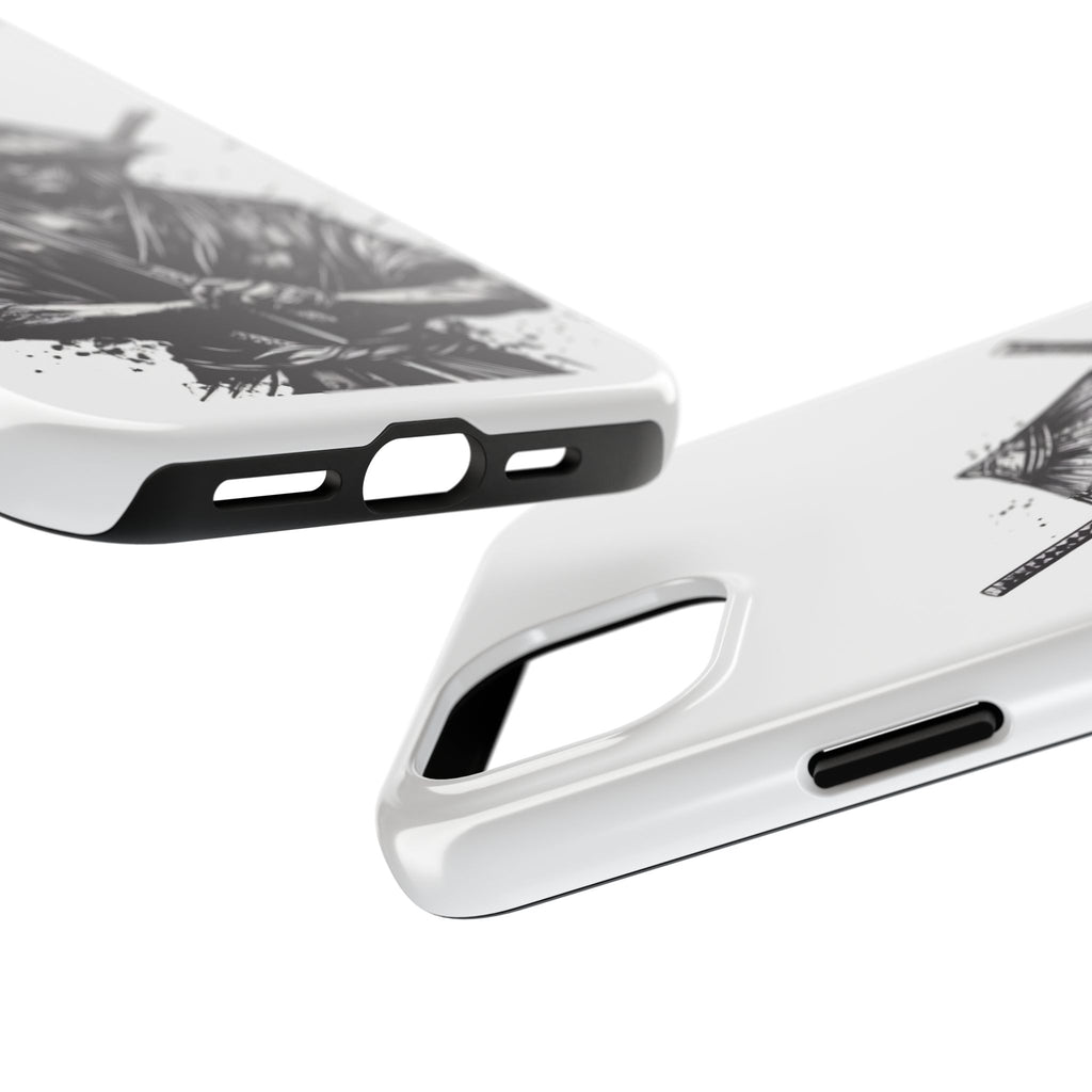 Samurai Tough Phone Cases, Rugged Smartphone Accessories, Durable Covers for Men, Unique Gifts for Him, Japanese Warrior Design