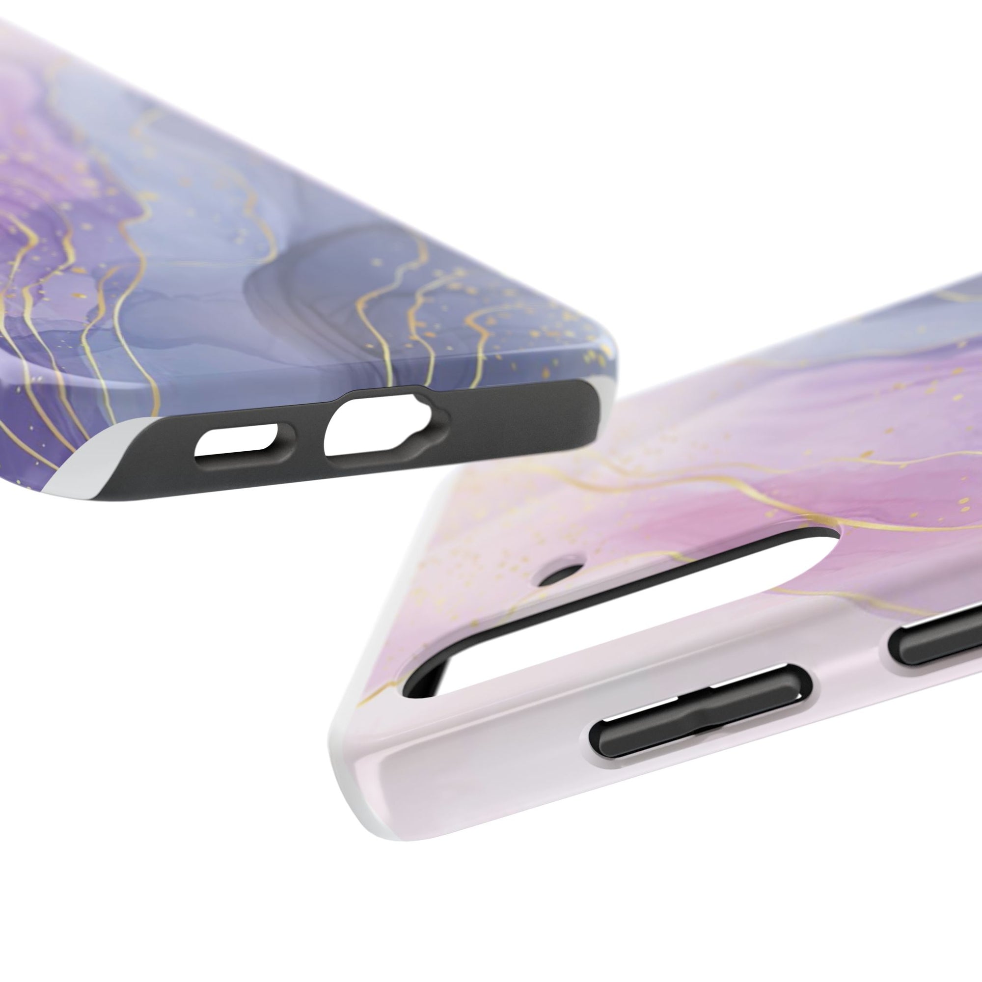 Elegant Abstract Tough Phone Cases for Stylish Protection, Gift for Her, Phone Accessories, Lavender Marble Design, Phone Cover for [...]