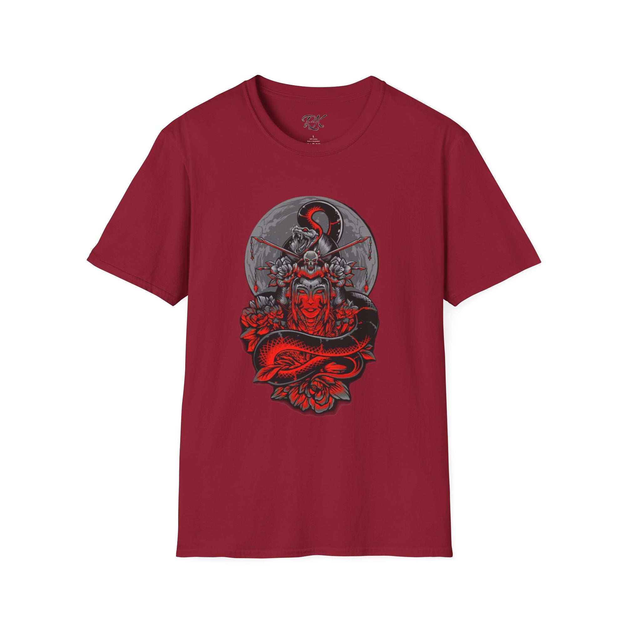 Warrior Spirit Unisex Softstyle T-Shirt, Graphic Tee, Trendy Streetwear, Gifts for Him, Casual Wear, Unique Design