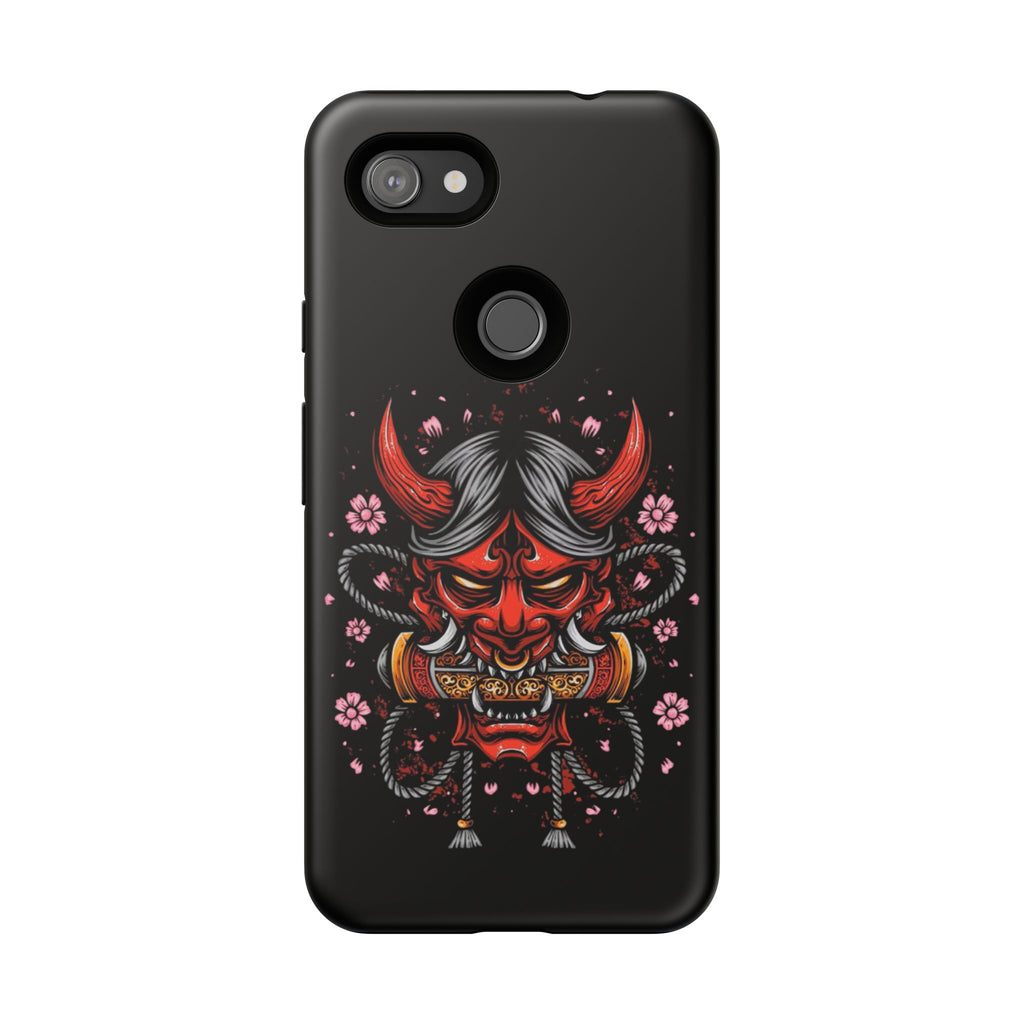 Tough Cases: Fierce Demon Phone Case, Edgy Phone Cover, Protect Your Device, Gift for Anime Fans, Unique Artwork Case