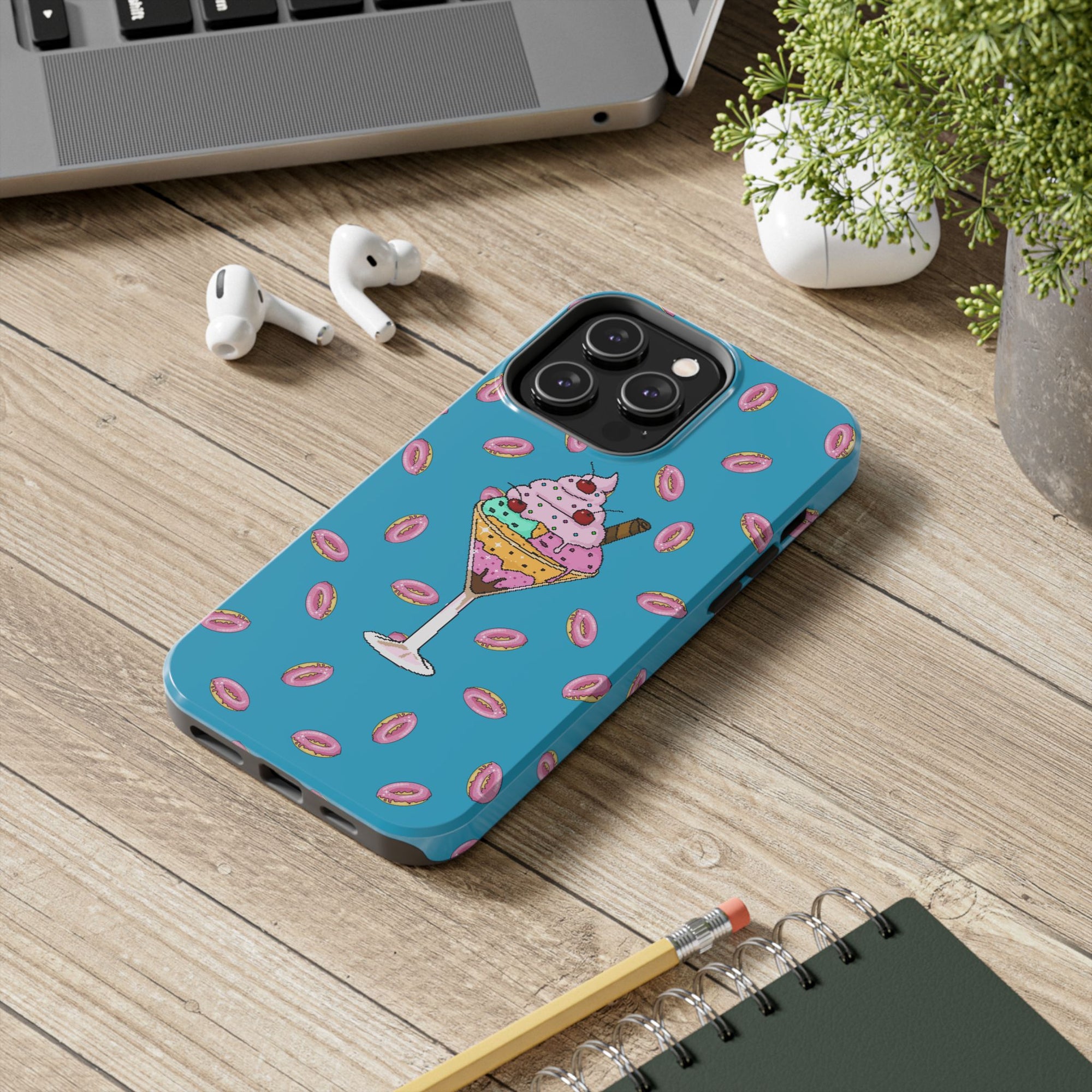 Cute Dessert Phone Cases, Fun iPhone Covers, Quirky Phone Accessories, Donut Lovers Gift, Ice Cream Phone Protector