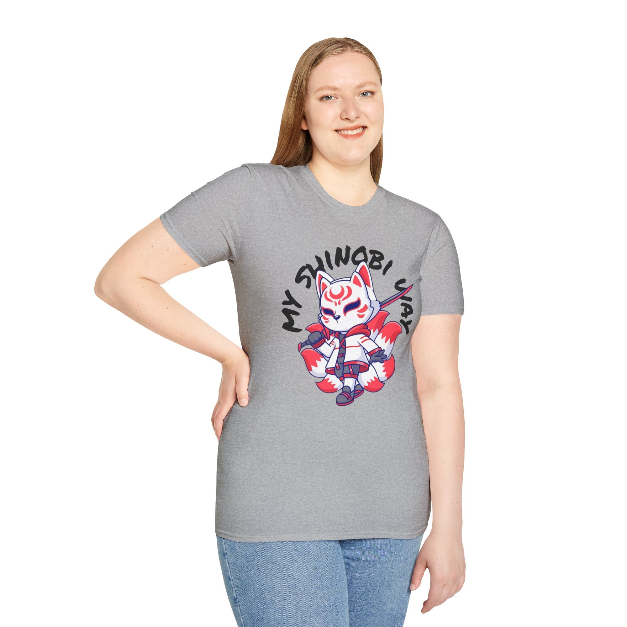 Unisex Anime T-Shirt - 'My Shinobi Pal' Graphic Tee, Comfortable Streetwear, Gift for Anime Lovers, Casual Wear, Stylish Outfit