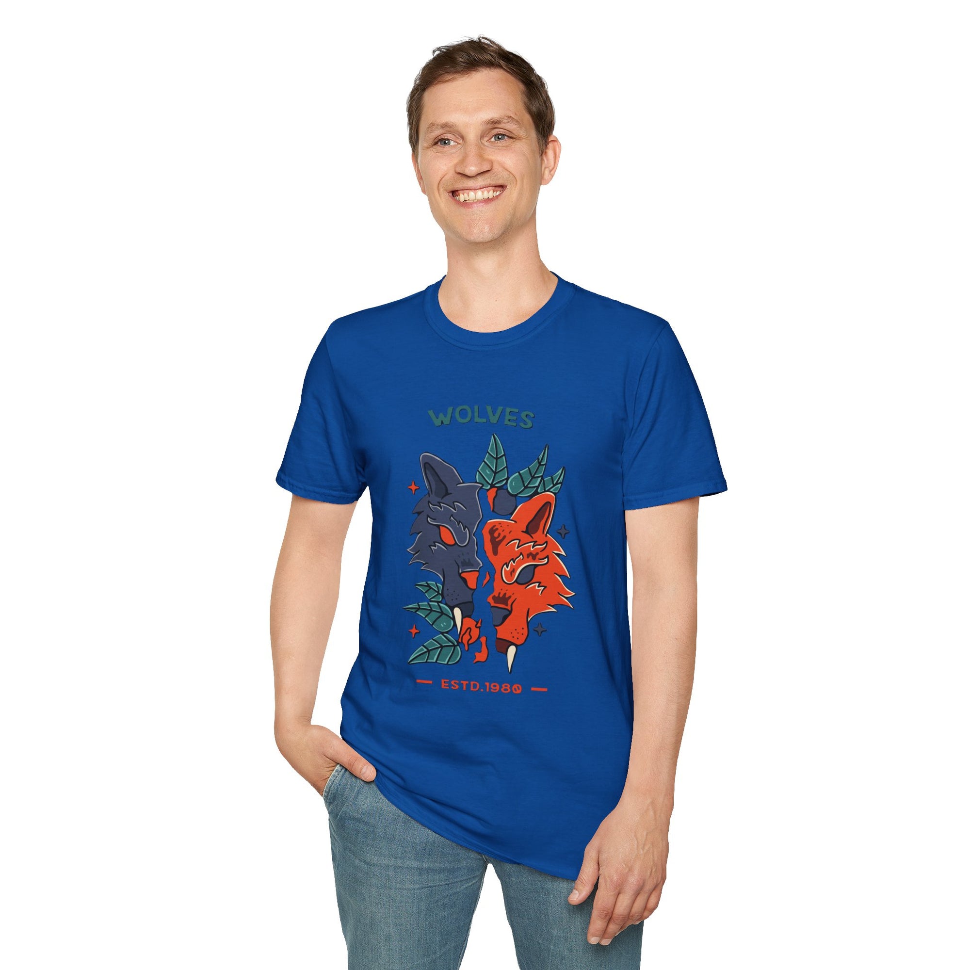 Wolf Graphic Unisex T-Shirt, Nature Lovers Tee, Gift for Animal Enthusiasts, Casual Wear, Eco-Friendly Fashion