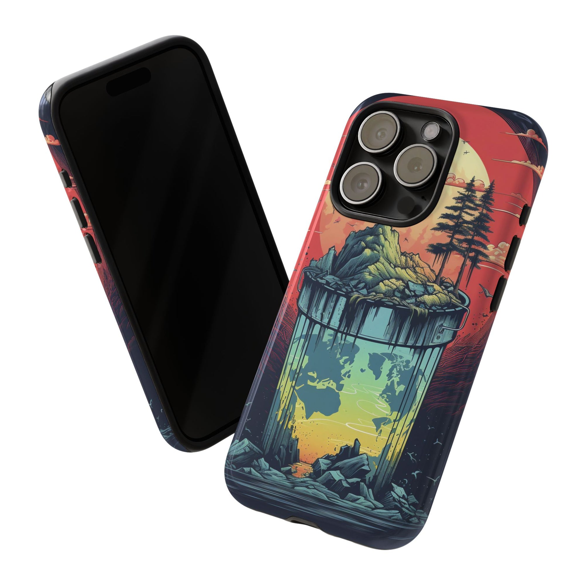 Vibrant Nature-Themed Phone Case, Tough Cases for Adventurers, Eco-Friendly, Trendy Phone Accessory, Great Gift for Nature Lovers