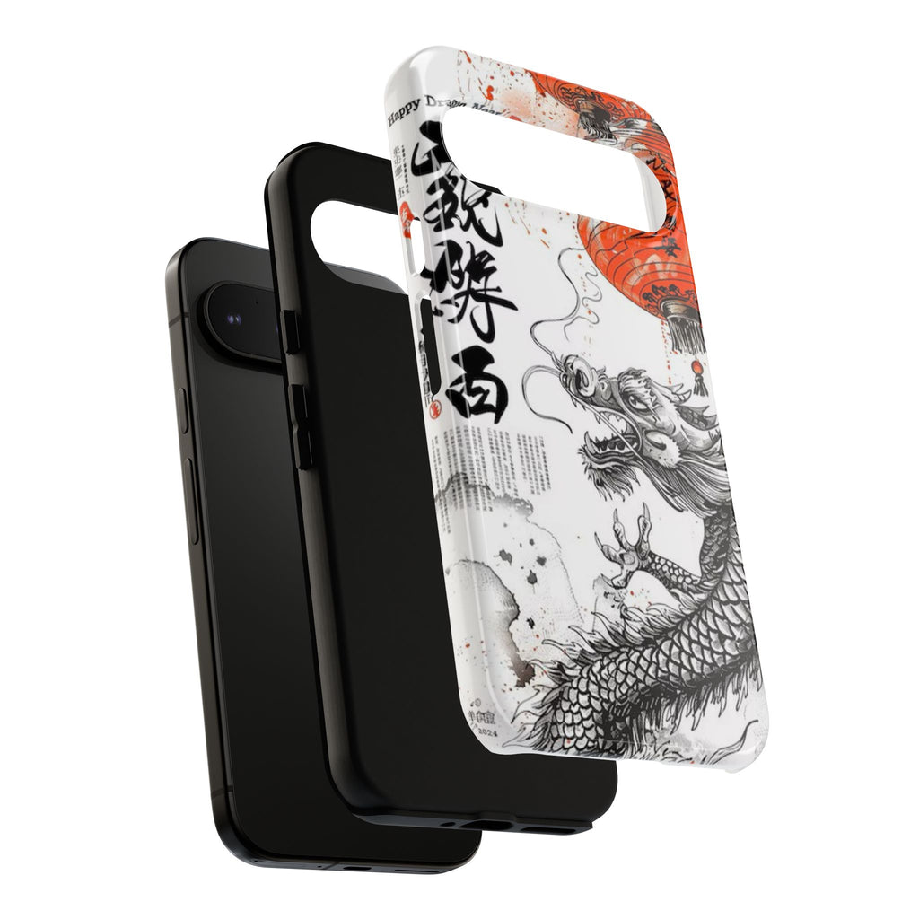 Dragon Design Phone Case, Tough Cases with Chinese Art for Unique Style, Gift for Art Lovers, Phone Protection, Trendy Accessories