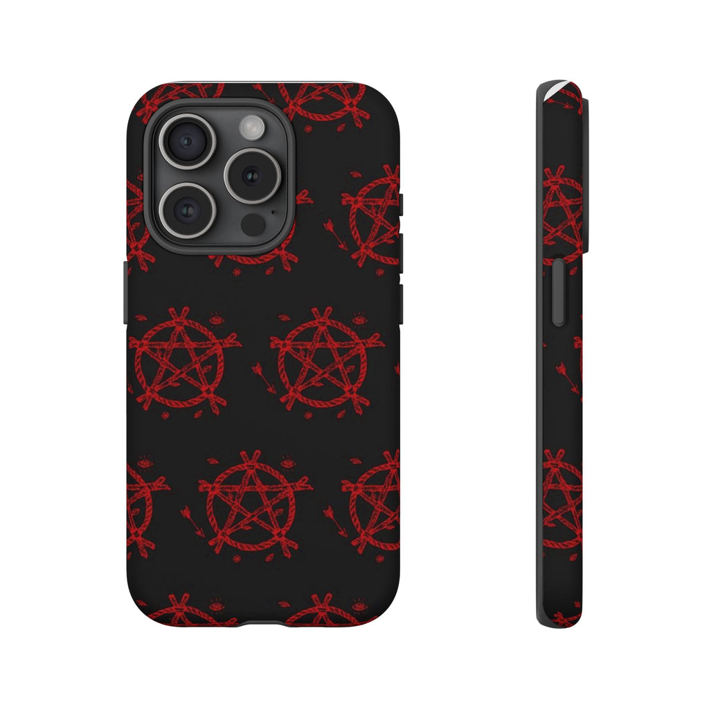 Anarchist iPhone Case, Tough Phone Cover, Punk Style Accessory, Unique Gift for Rebels, Goth Aesthetic Phone Case
