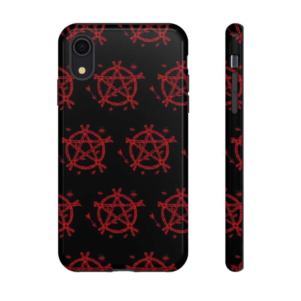 Anarchist iPhone Case, Tough Phone Cover, Punk Style Accessory, Unique Gift for Rebels, Goth Aesthetic Phone Case