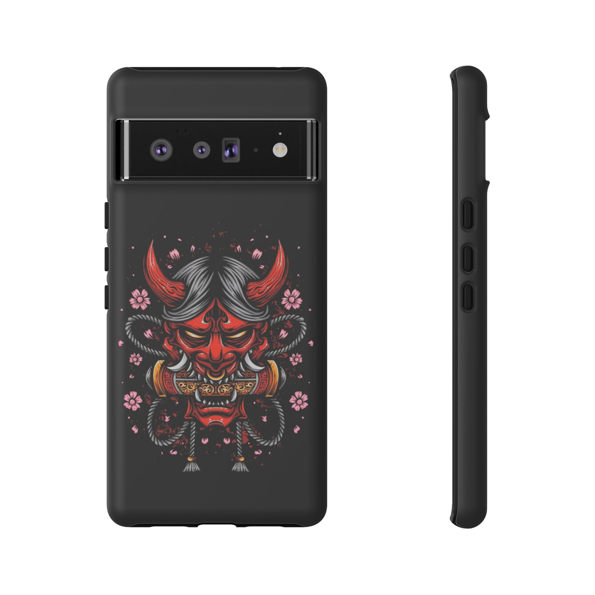 Tough Cases: Fierce Demon Phone Case, Edgy Phone Cover, Protect Your Device, Gift for Anime Fans, Unique Artwork Case