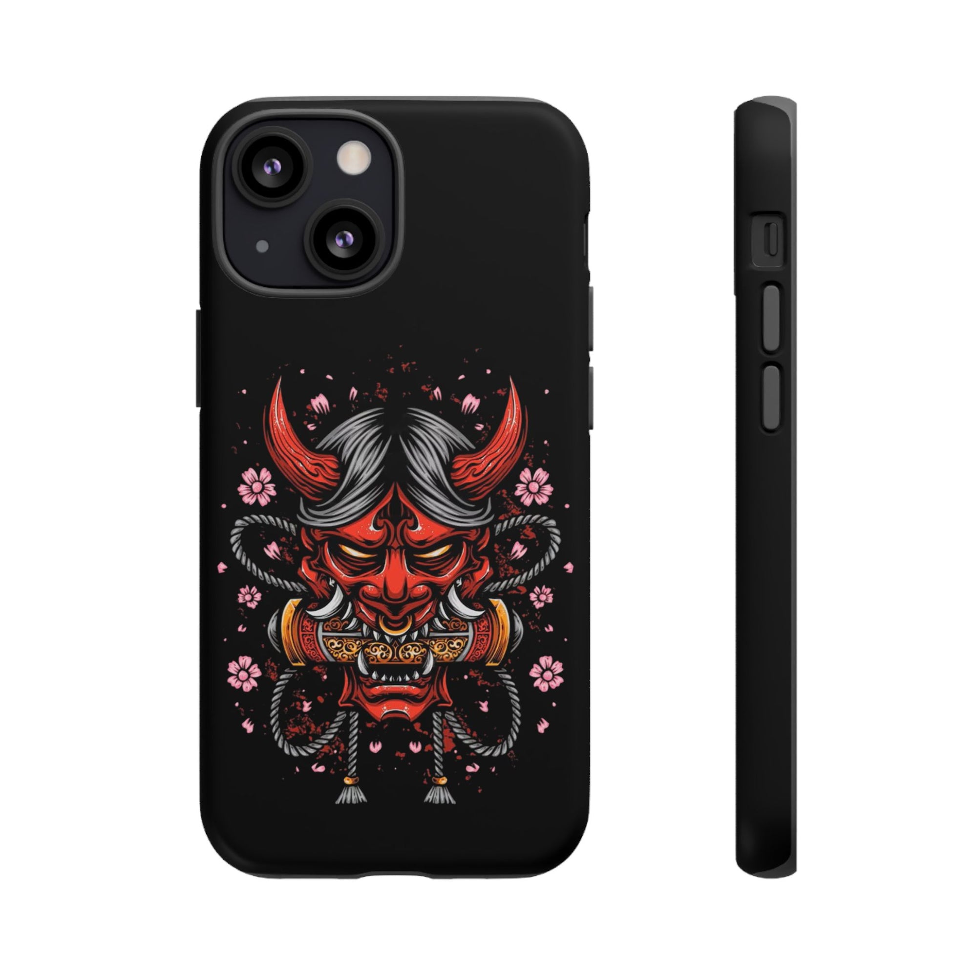Tough Cases: Fierce Demon Phone Case, Edgy Phone Cover, Protect Your Device, Gift for Anime Fans, Unique Artwork Case