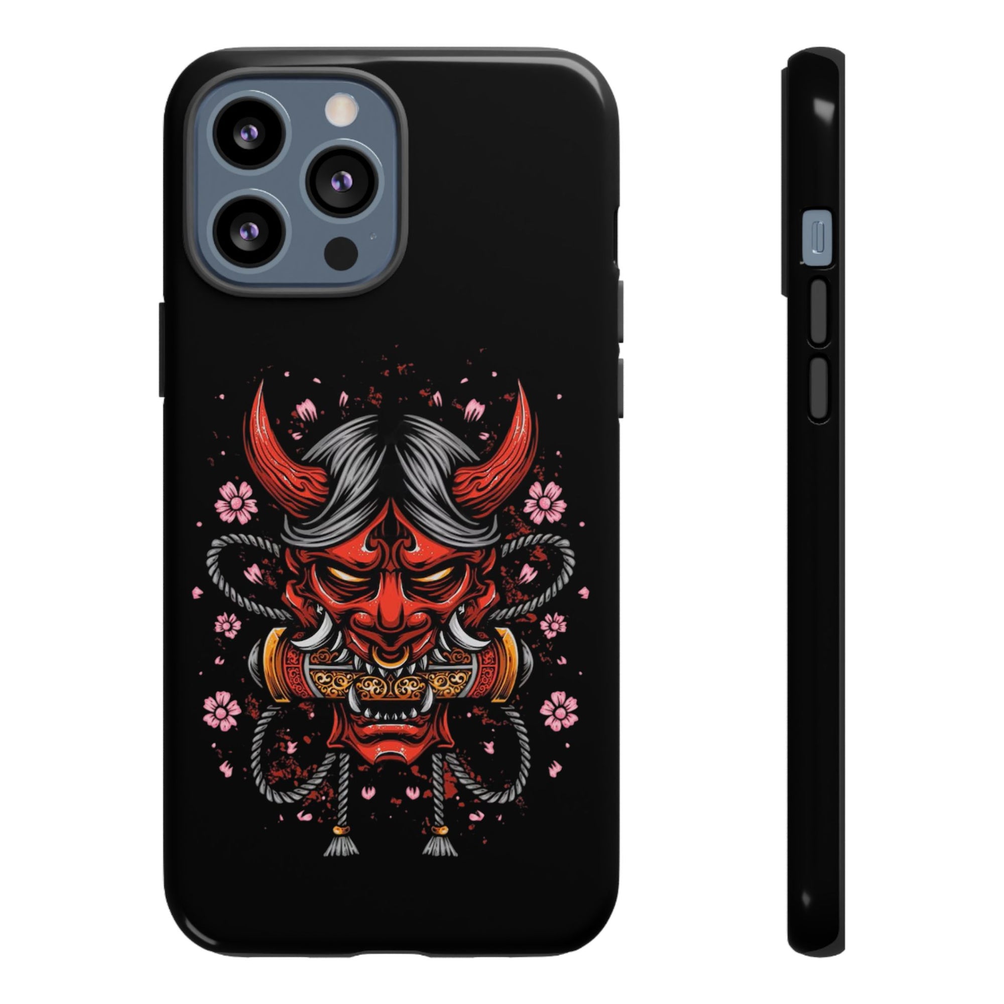 Tough Cases: Fierce Demon Phone Case, Edgy Phone Cover, Protect Your Device, Gift for Anime Fans, Unique Artwork Case