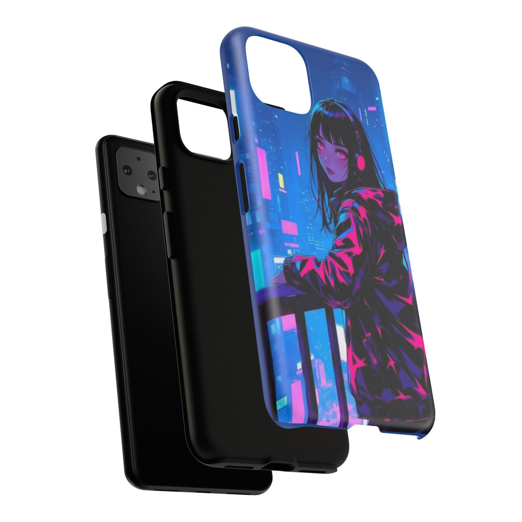 Futuristic Phone Case, Cyberpunk Aesthetic, Tough Phone Cover, Urban Style, Gift for Tech Lovers, Unique Phone Accessories, Streetwear [...]