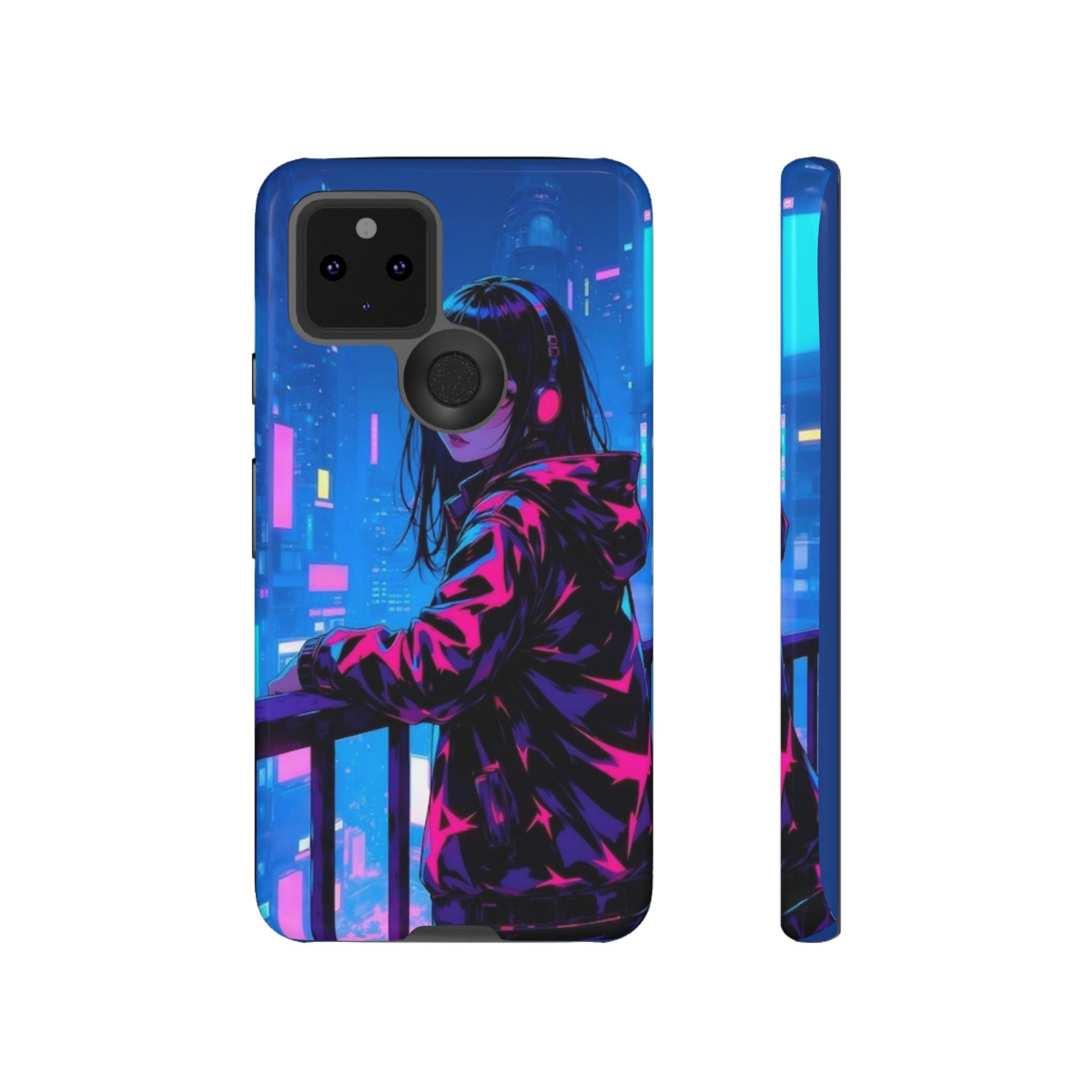 Futuristic Phone Case, Cyberpunk Aesthetic, Tough Phone Cover, Urban Style, Gift for Tech Lovers, Unique Phone Accessories, Streetwear [...]