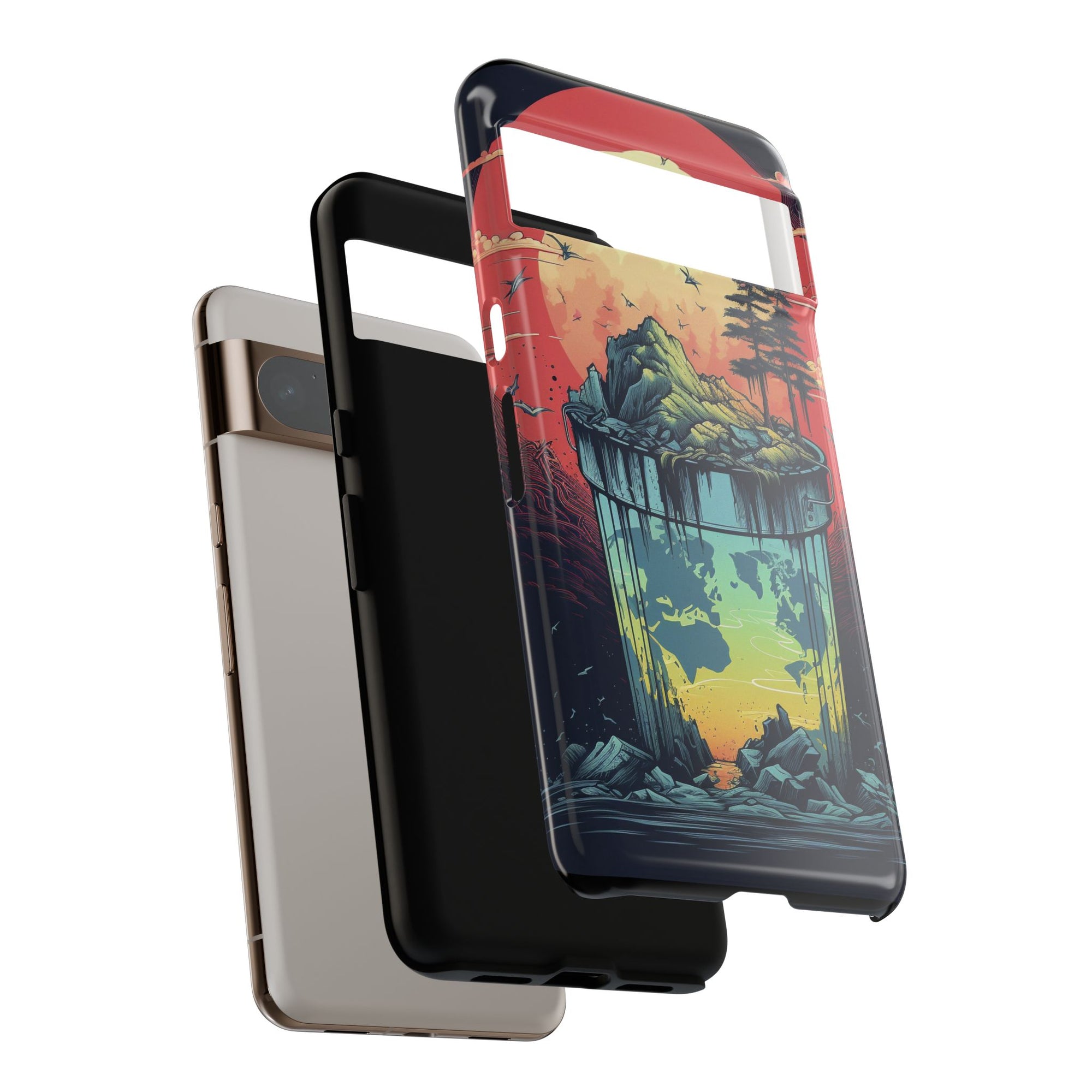 Vibrant Nature-Themed Phone Case, Tough Cases for Adventurers, Eco-Friendly, Trendy Phone Accessory, Great Gift for Nature Lovers