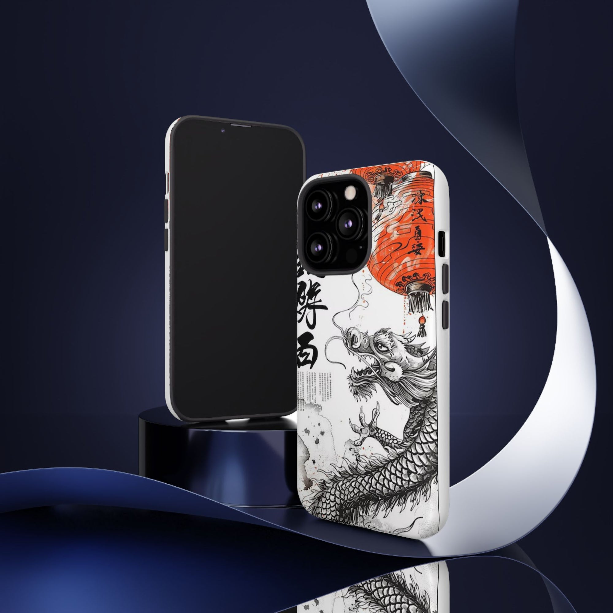 Dragon Design Phone Case, Tough Cases with Chinese Art for Unique Style, Gift for Art Lovers, Phone Protection, Trendy Accessories