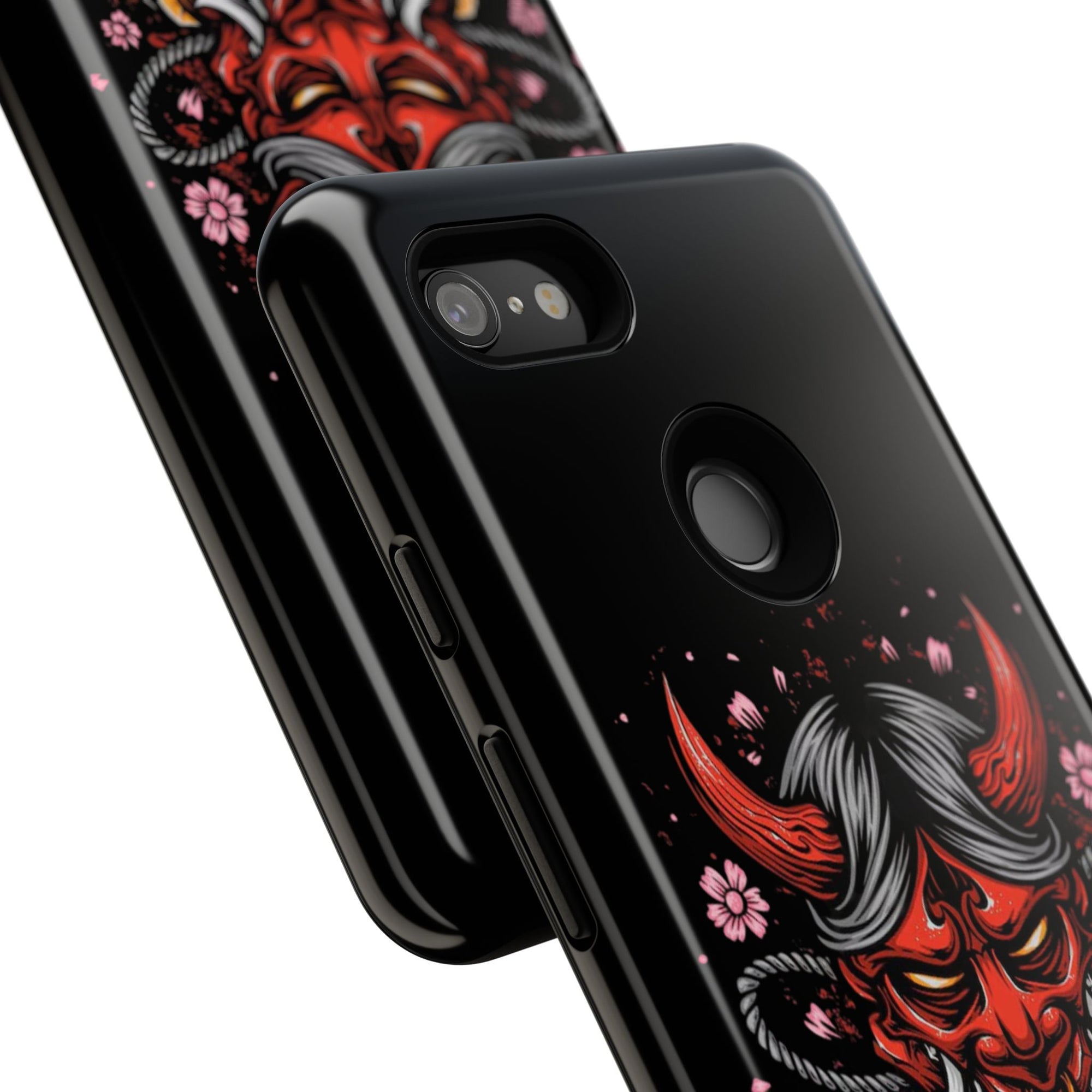 Tough Cases: Fierce Demon Phone Case, Edgy Phone Cover, Protect Your Device, Gift for Anime Fans, Unique Artwork Case