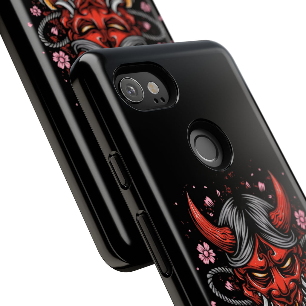 Tough Cases: Fierce Demon Phone Case, Edgy Phone Cover, Protect Your Device, Gift for Anime Fans, Unique Artwork Case