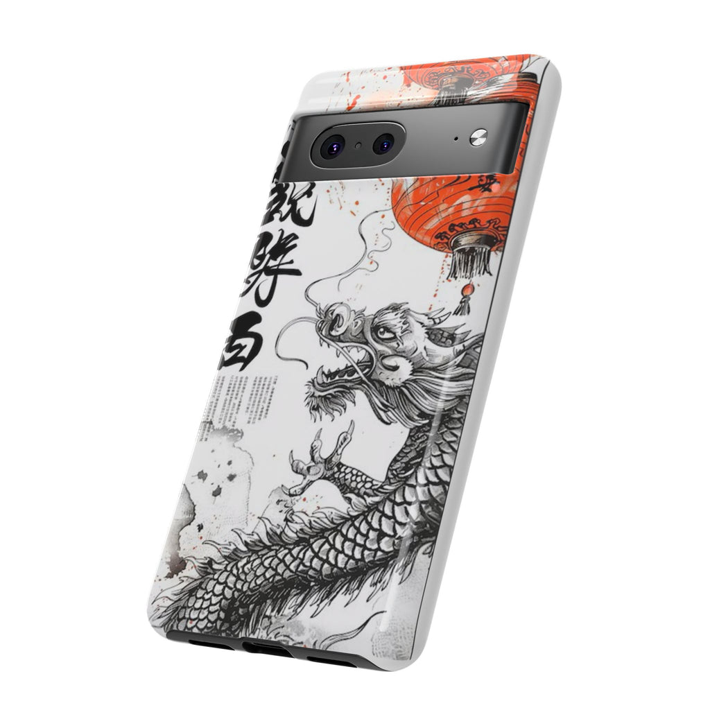 Dragon Design Phone Case, Tough Cases with Chinese Art for Unique Style, Gift for Art Lovers, Phone Protection, Trendy Accessories