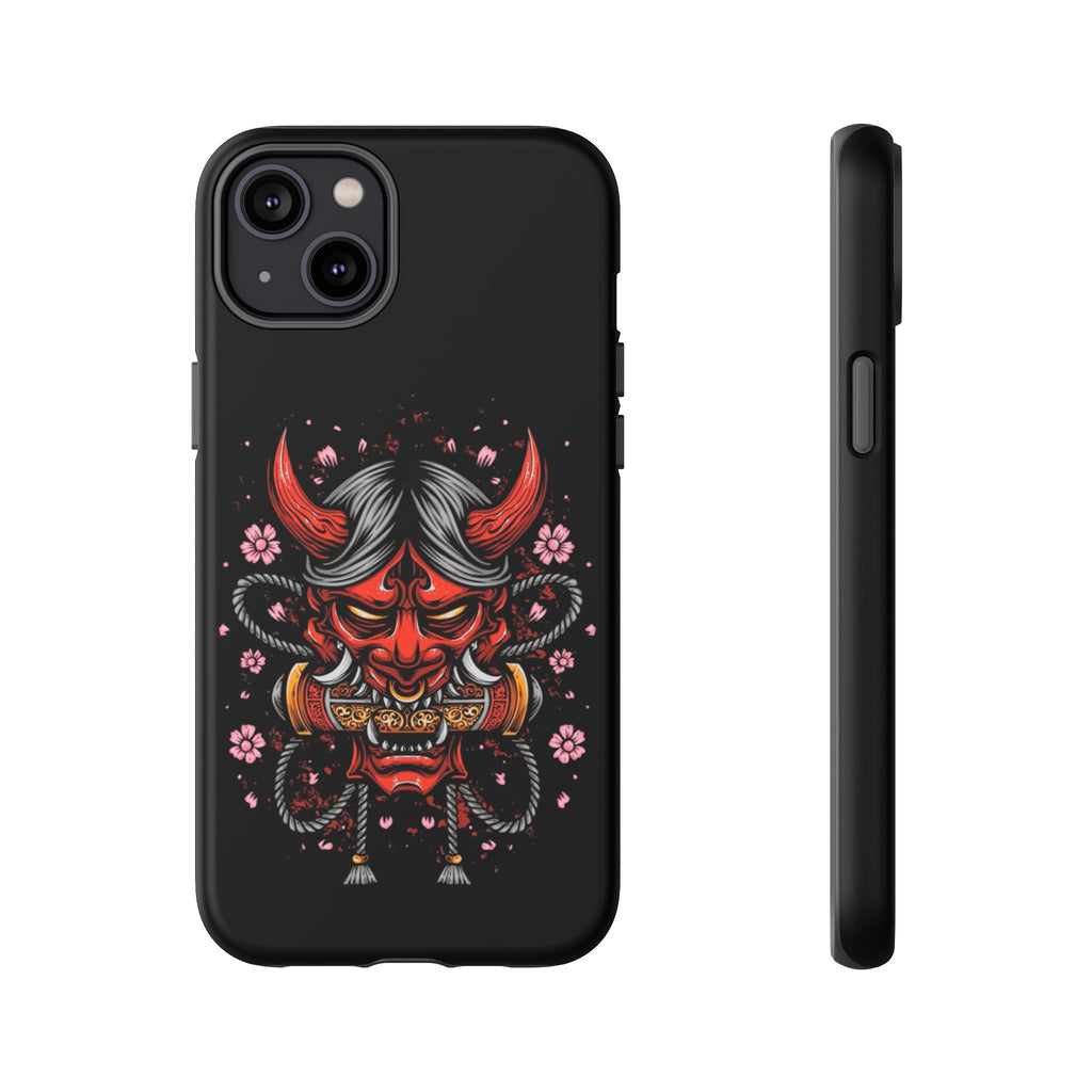 Tough Cases: Fierce Demon Phone Case, Edgy Phone Cover, Protect Your Device, Gift for Anime Fans, Unique Artwork Case