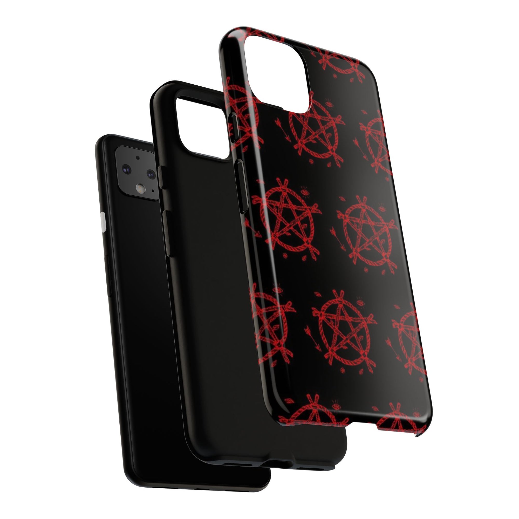 Anarchist iPhone Case, Tough Phone Cover, Punk Style Accessory, Unique Gift for Rebels, Goth Aesthetic Phone Case