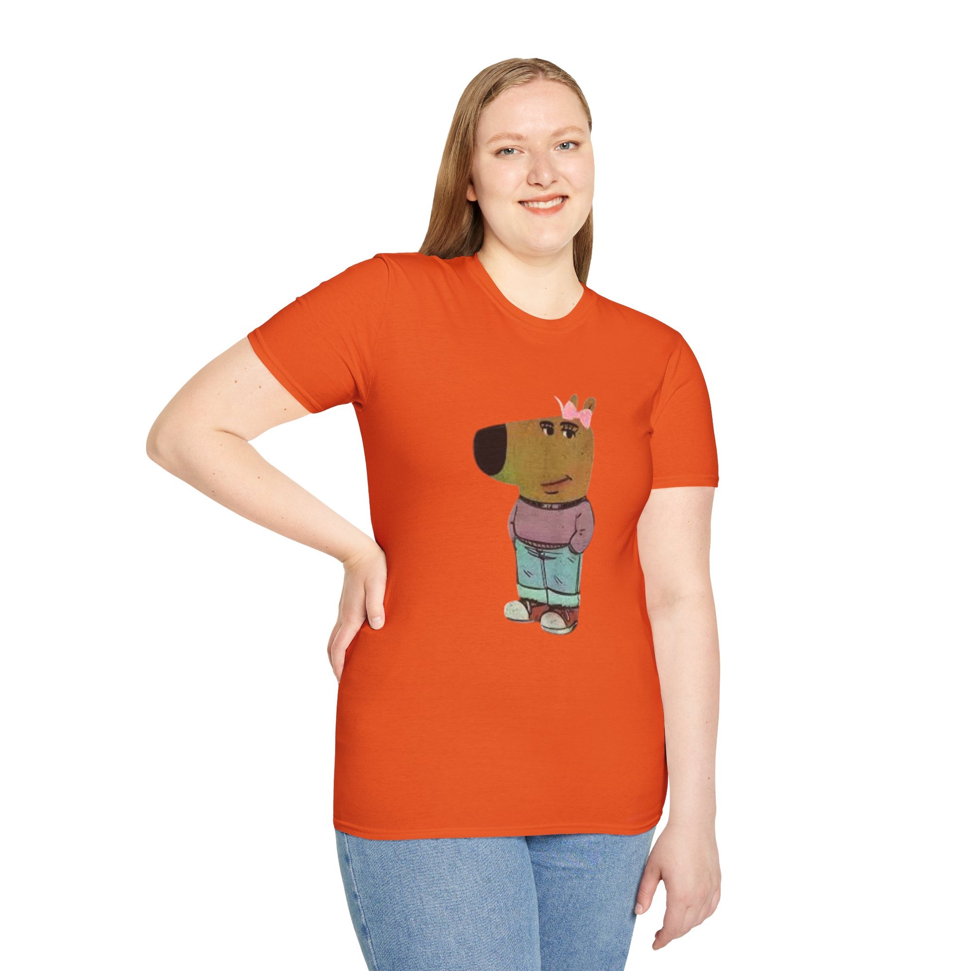 Whimsical Dog Art Unisex T-Shirt - Cute Pet Lover Gift, Casual Wear, Animal Themed Apparel, Fun Gift for Dog Owners